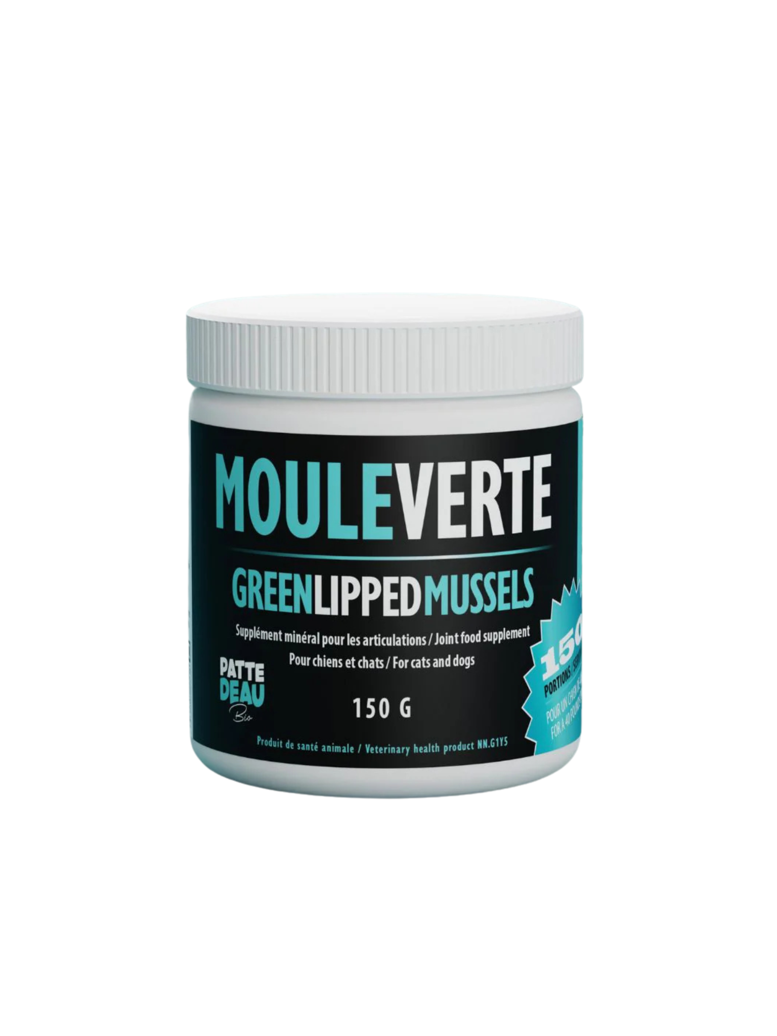 Patted'Eaubio - Moule Verte 150G (Chien Et Chat). Bêtes Gourmandes, spécialiste en nourriture et produits pour chien et chat en ligne et en magasin à Québec.