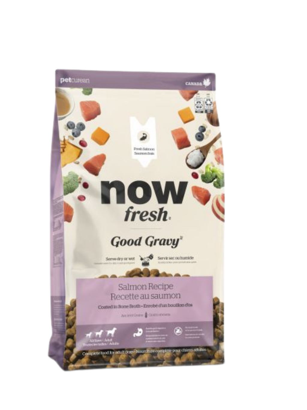 NOW FRESH - Good Gravy grains anciens au saumon pour chien. Bêtes Gourmandes, boutique spécialisée alimentation, éducation et sports pour chiens à Québec.
