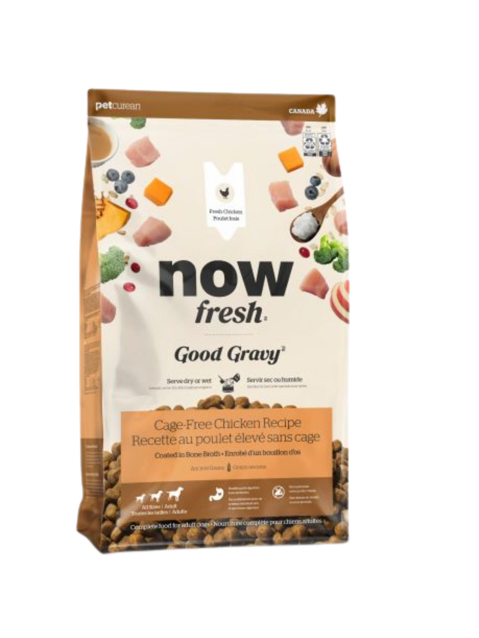 NOW FRESH - Good Gravy grains anciens au poulet pour chien. Bêtes Gourmandes, boutique spécialisée alimentation, éducation et sports pour chiens à Québec.