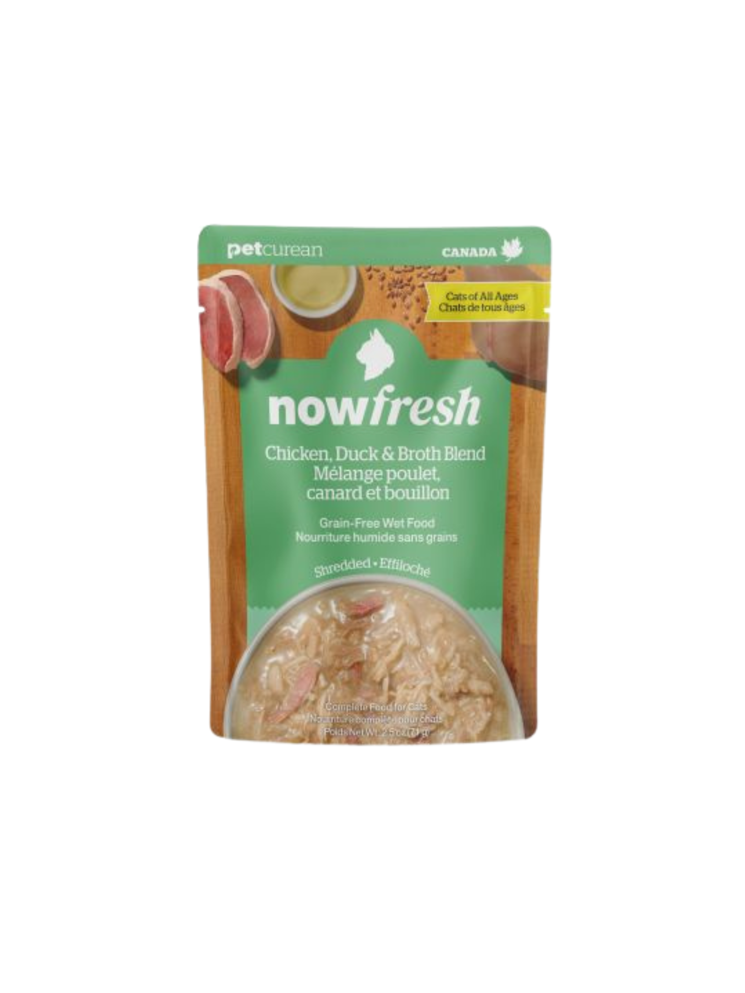 NOW FRESH - Nourriture humide sans grains pour chat poulet & canard 2.5oz