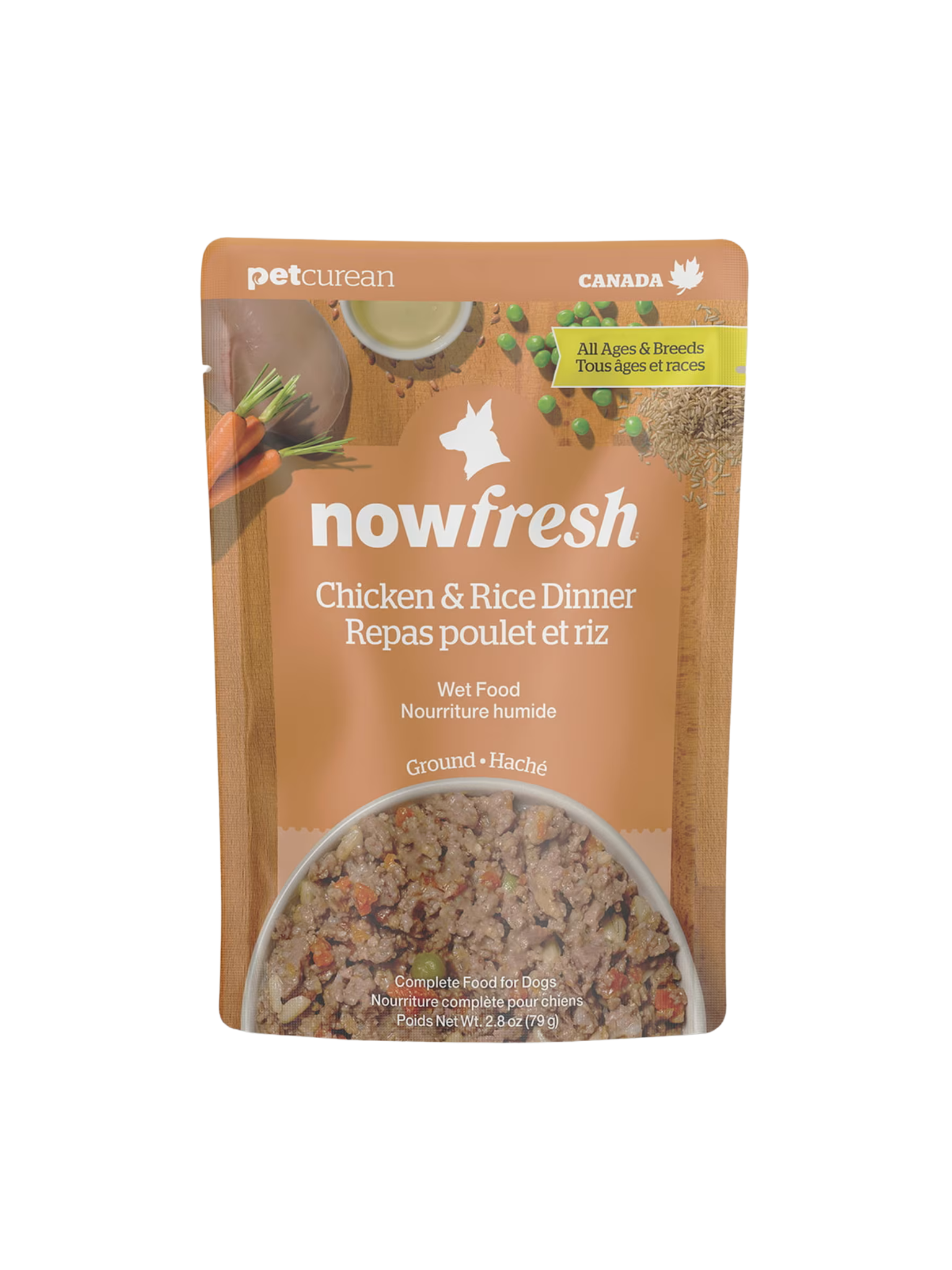 NOW FRESH - Nourriture humide sans grains pour chien poulet & riz 2.8oz. Bêtes Gourmandes, boutique spécialisée alimentation, éducation et sports pour chiens à Québec.