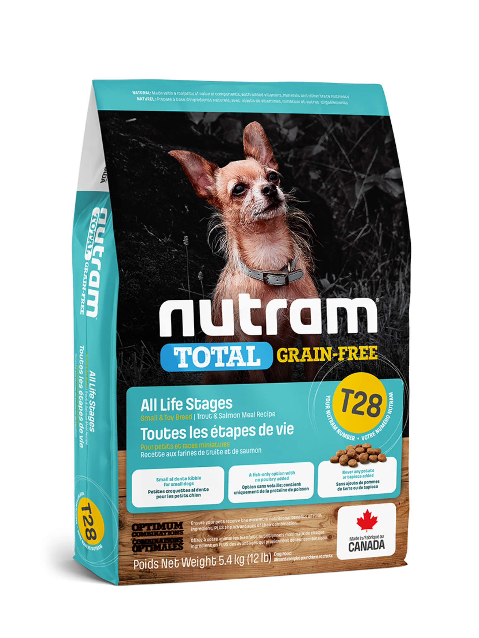 (T28) NUTRAM - Sans grains truite saumon petite race