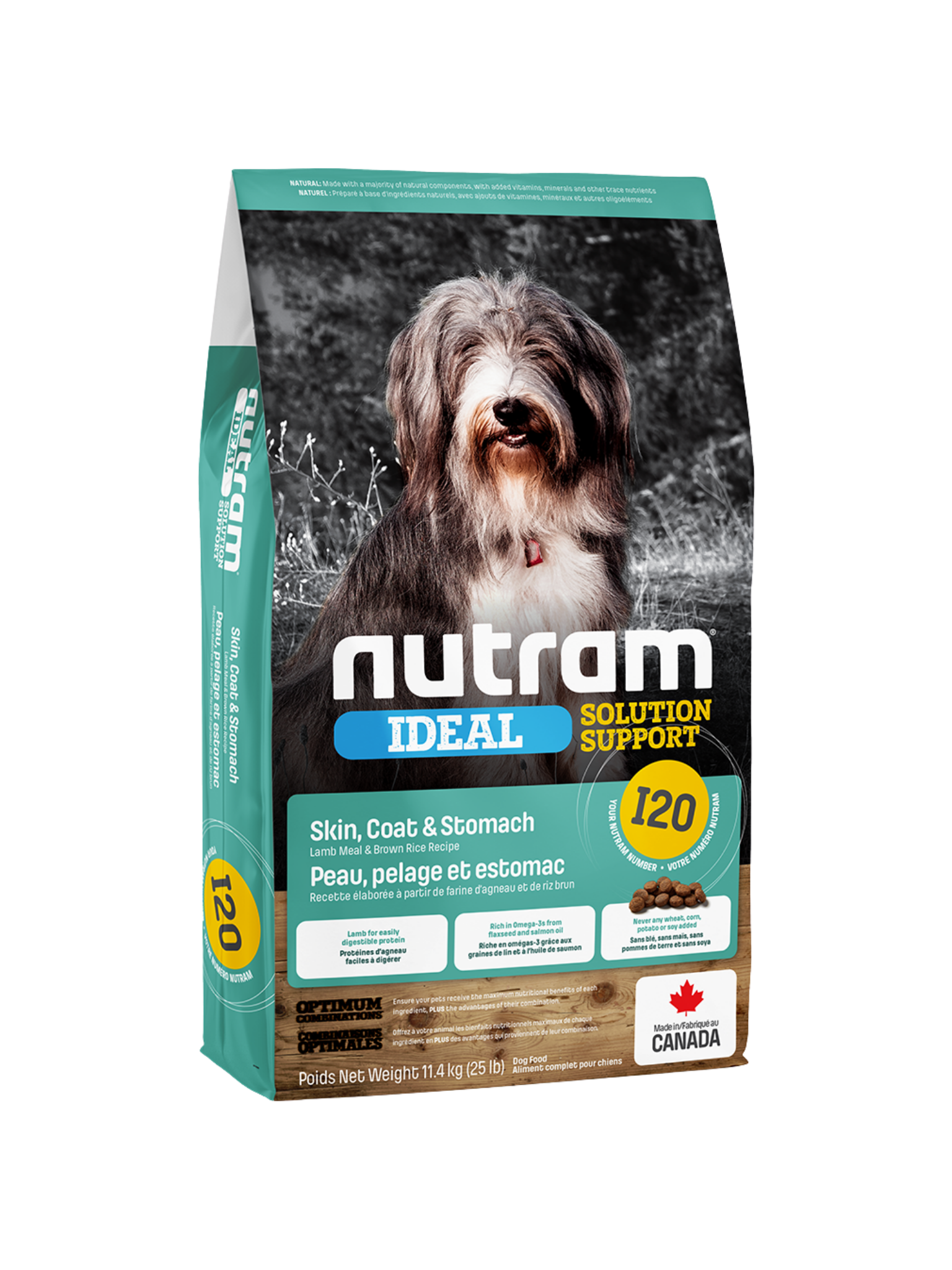 (I20) Nutram - Nourriture Poulet Peau, Pelage, Estomac Chien Adulte. Bêtes Gourmandes, spécialiste en nourriture et produits pour chien et chat en ligne et en magasin à Québec.