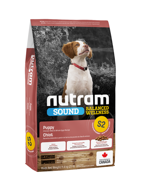 (S2) Nutram - Équilibré Au Poulet Pour Chiot. Bêtes Gourmandes, spécialiste en nourriture et produits pour chien et chat en ligne et en magasin à Québec.