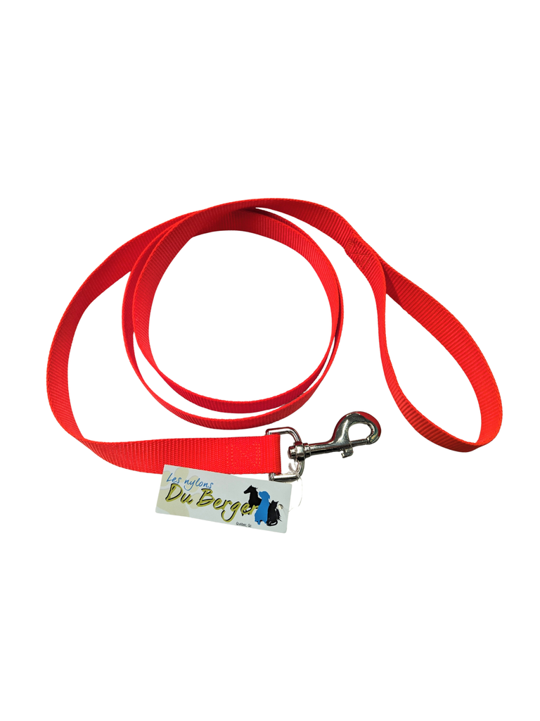 NYLON DU BERGER - Laisse 6 pieds x 1". Bêtes Gourmandes, boutique spécialisée alimentation, éducation et sports pour chiens à Québec.