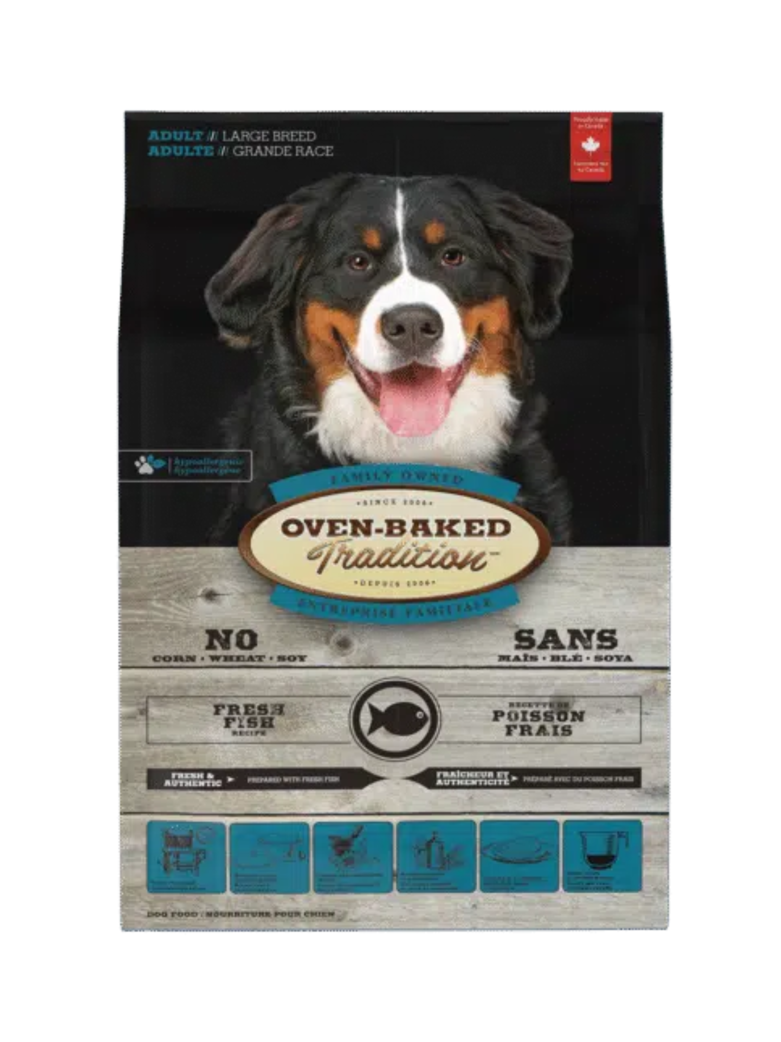 OBT - Nourriture pour chien de grande race avec grains au poisson 25 lbs