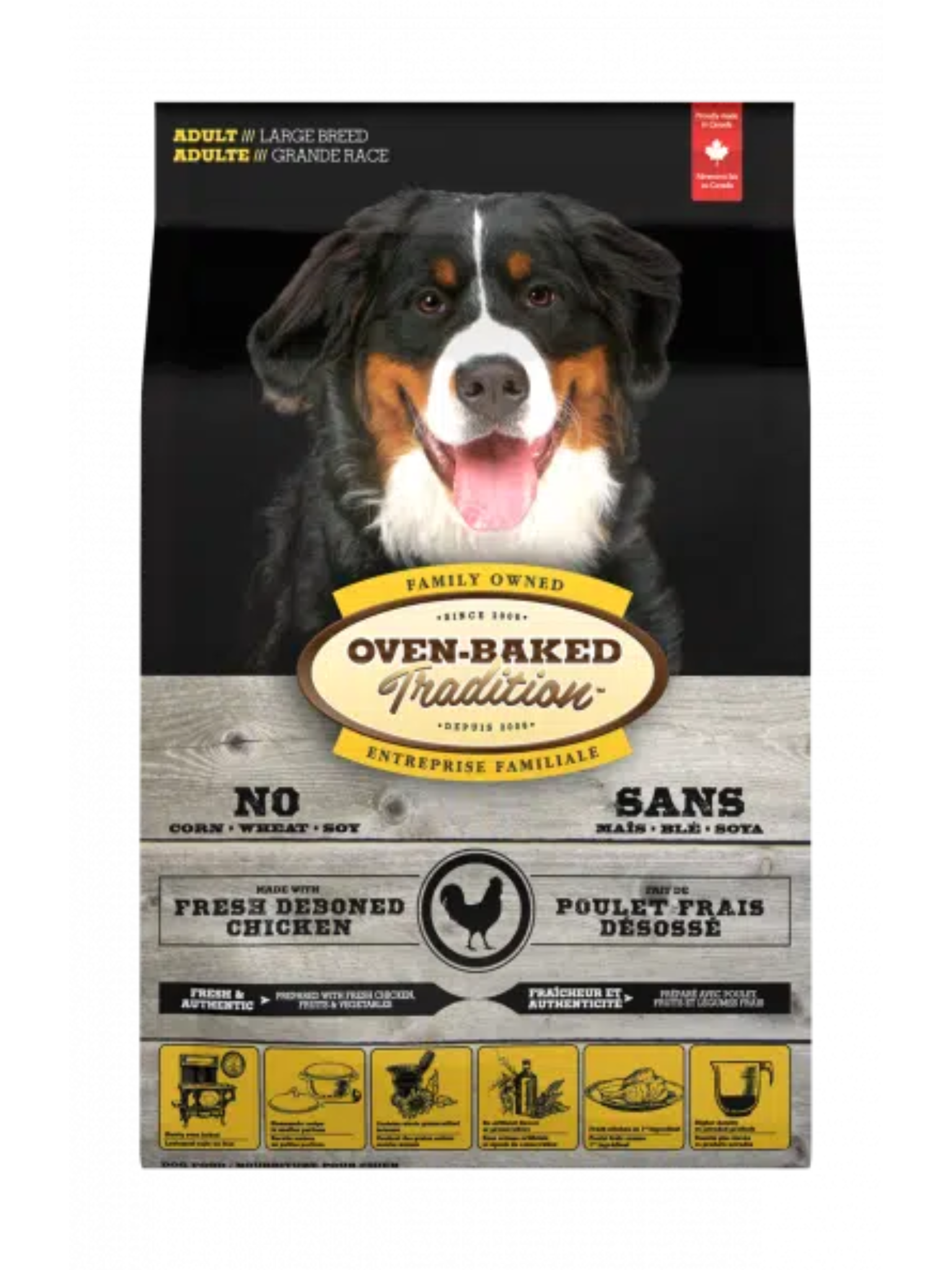 OBT - Nourriture pour chien de grande race avec grains au poulet 25 lbs
