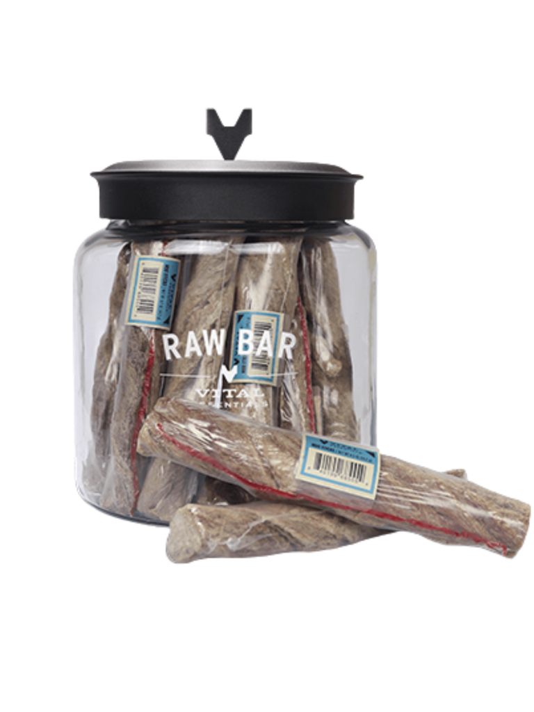 RAW BAR - Oesophage de boeuf lyophilisé. Bêtes Gourmandes spécialiste en nutrition et produits pour chien et chat à Québec.