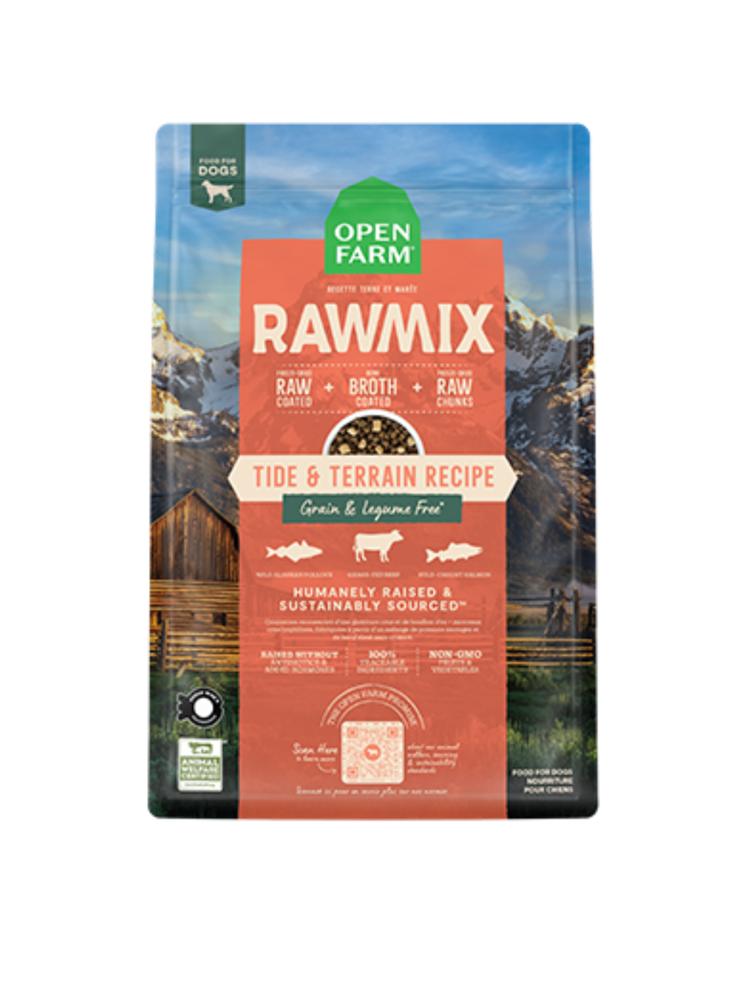 OPENFARM - Rawmix sans grains terre & mer pour chien. Bêtes Gourmandes, boutique spécialisée en alimentation, éducation et sports attelés à Québec.