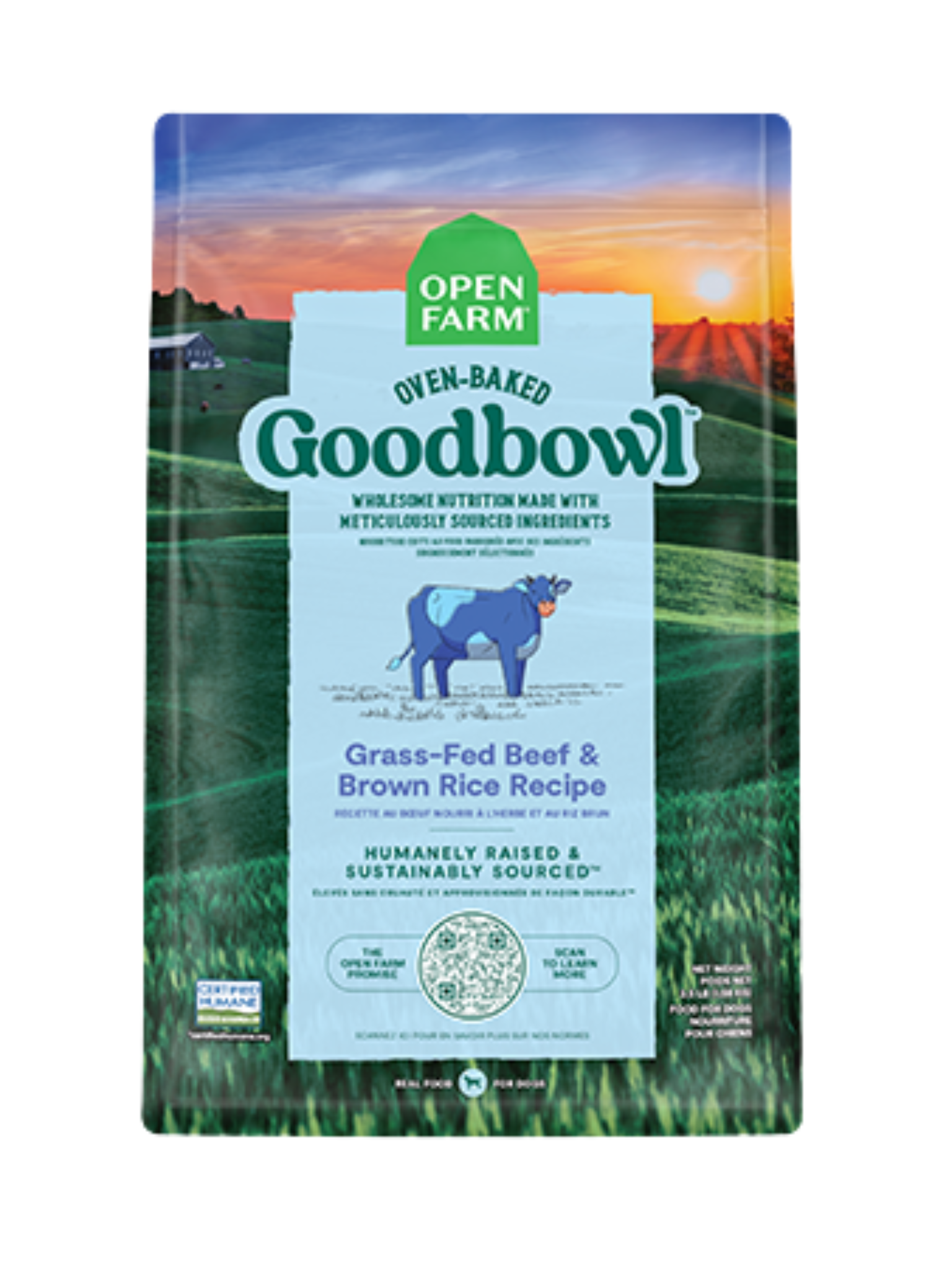 OPENFARM - Goodbowl boeuf et riz brun. Bêtes Gourmandes, boutique spécialisée alimentation, éducation et sports pour chiens à Québec.
