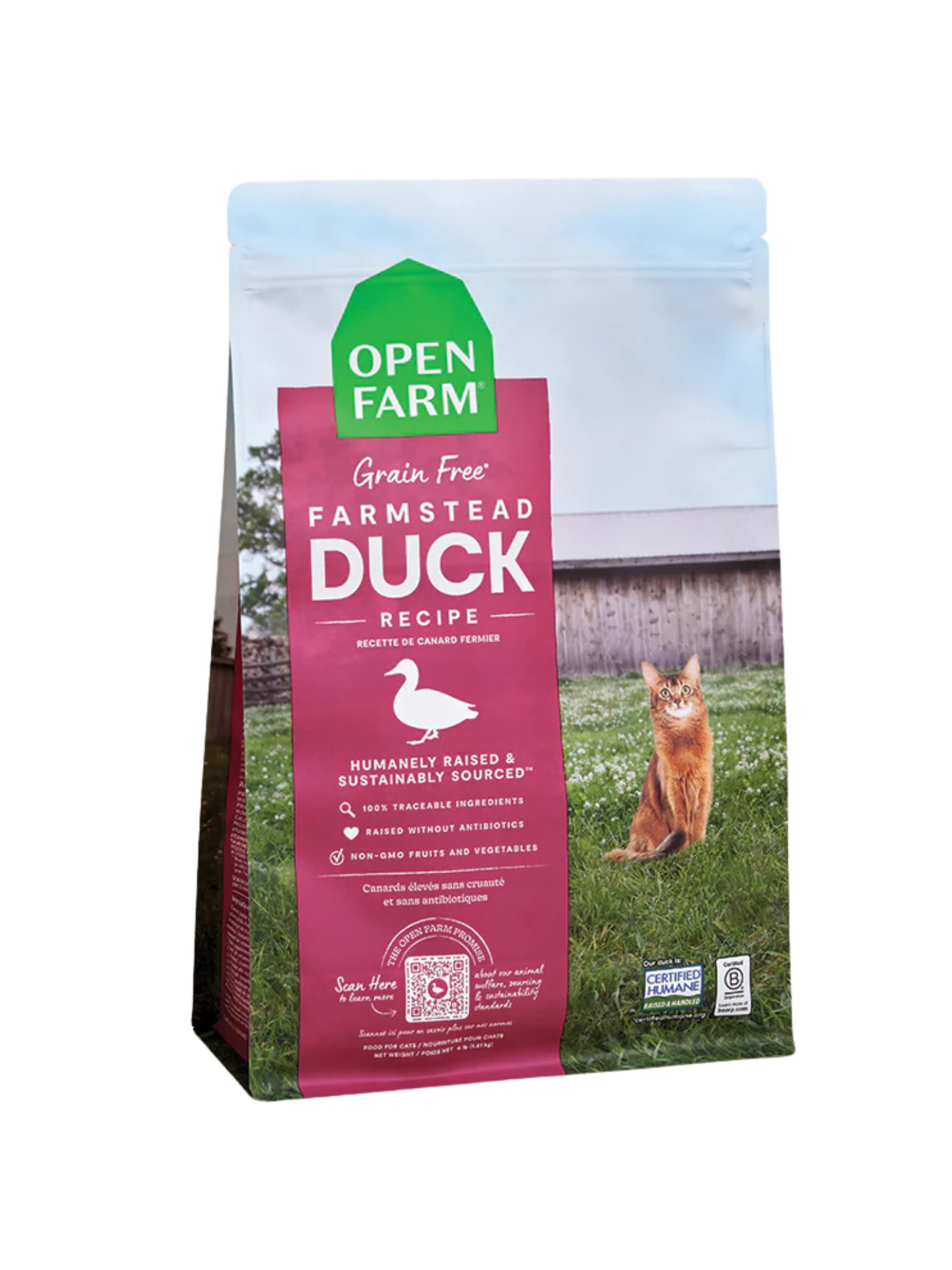 OPEN FARM - Recette pour chat au canard
