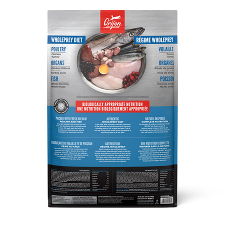 ORIJEN - Originale 11.4kg. Bêtes Gourmandes, boutique spécialisée alimentation, éducation et sports pour chiens à Québec.
