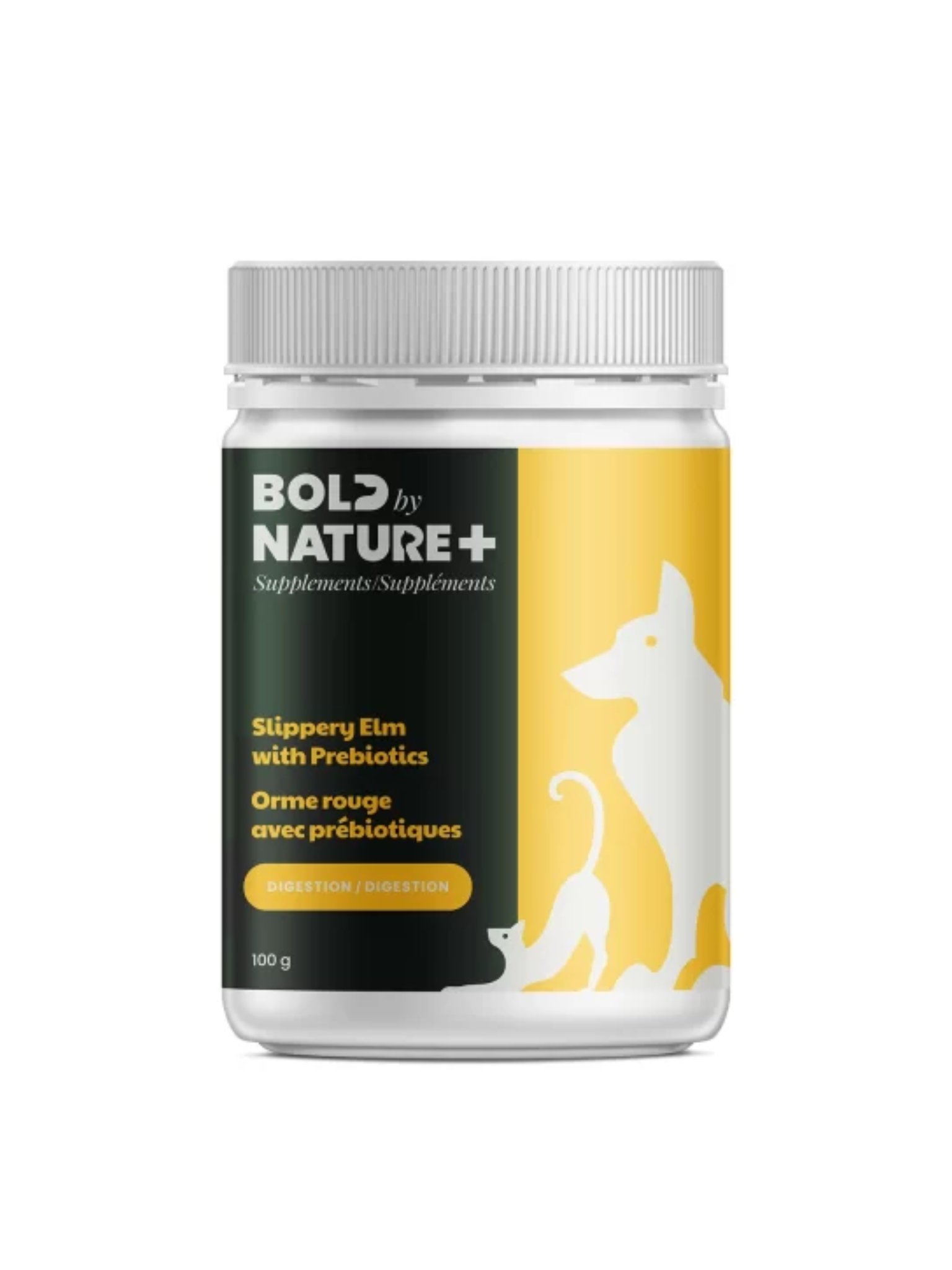 BOLD BY NATURE - Orme rouge + prébiotiques. Bêtes Gourmandes, boutique spécialisée alimentation, éducation et sports pour chiens à Québec.