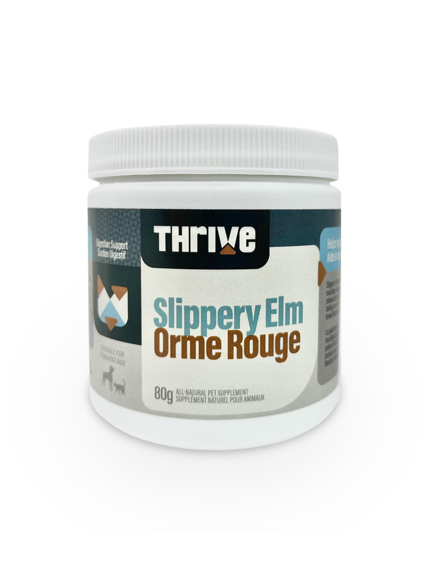 Thrive - Poudre D'Orme Rouge 80G. Bêtes Gourmandes, spécialiste en nourriture et produits pour chien et chat en ligne et en magasin à Québec.