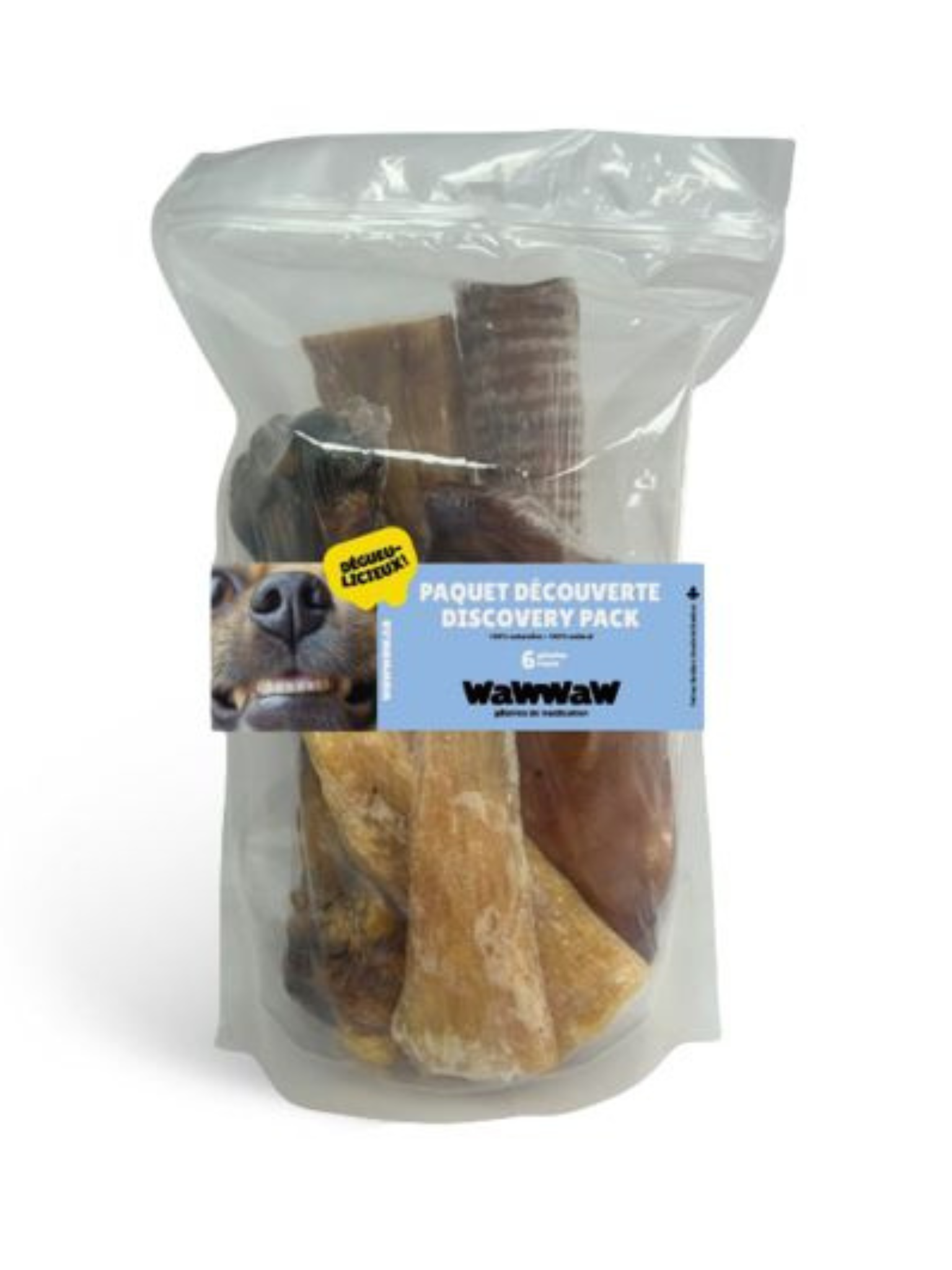 WAWWAW - Paquet découverte sac de 6 morceaux assortis