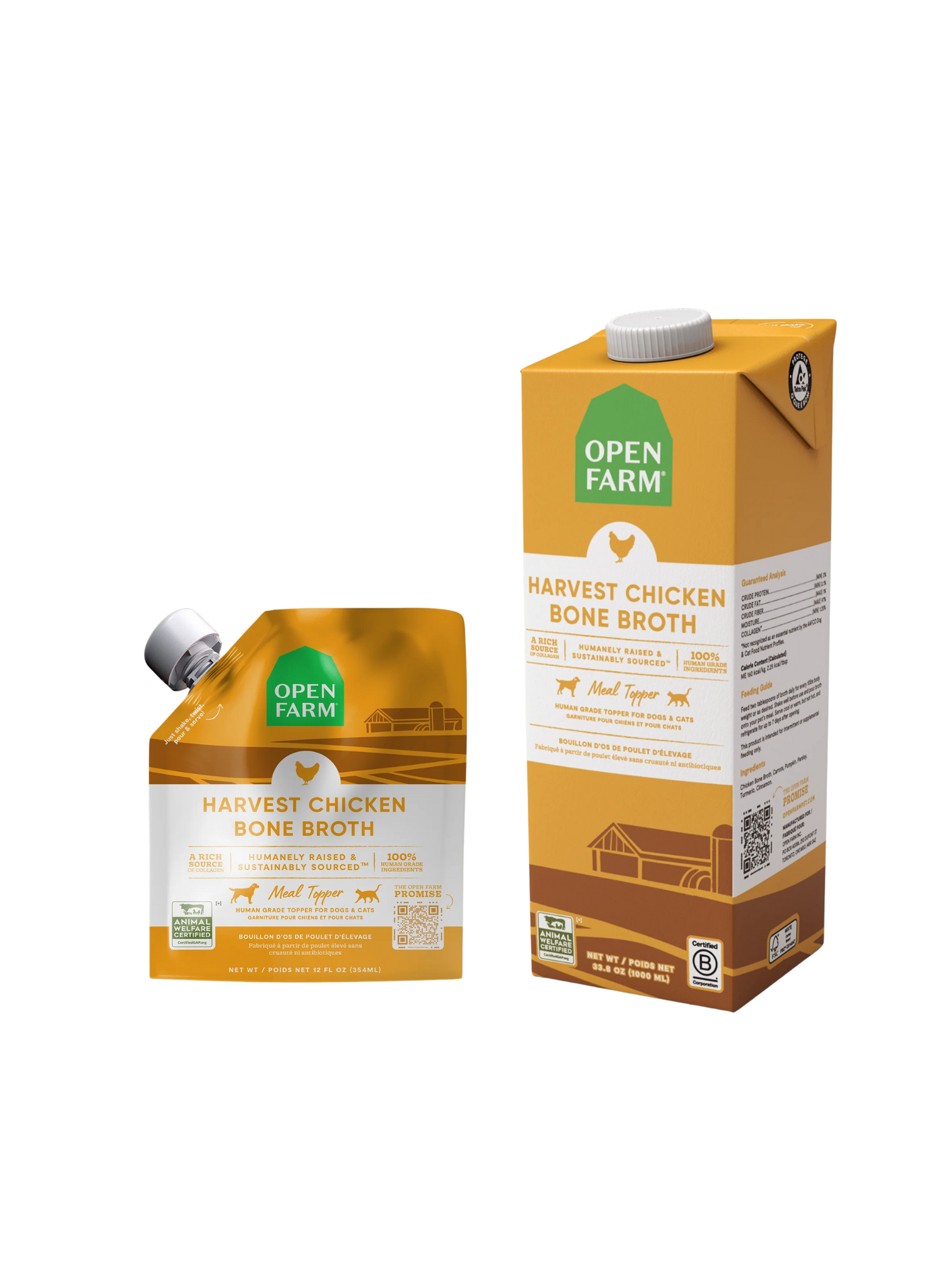 Openfarm - Bouillon D'Os 12Oz. Bêtes Gourmandes, boutique spécialisée alimentation, éducation et sports pour chien à Québec.
