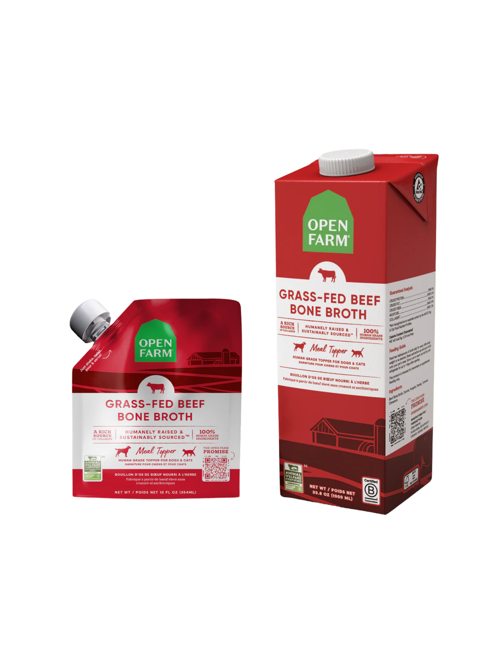 Openfarm - Bouillon D'Os 12Oz. Bêtes Gourmandes, boutique spécialisée alimentation, éducation et sports pour chien à Québec.