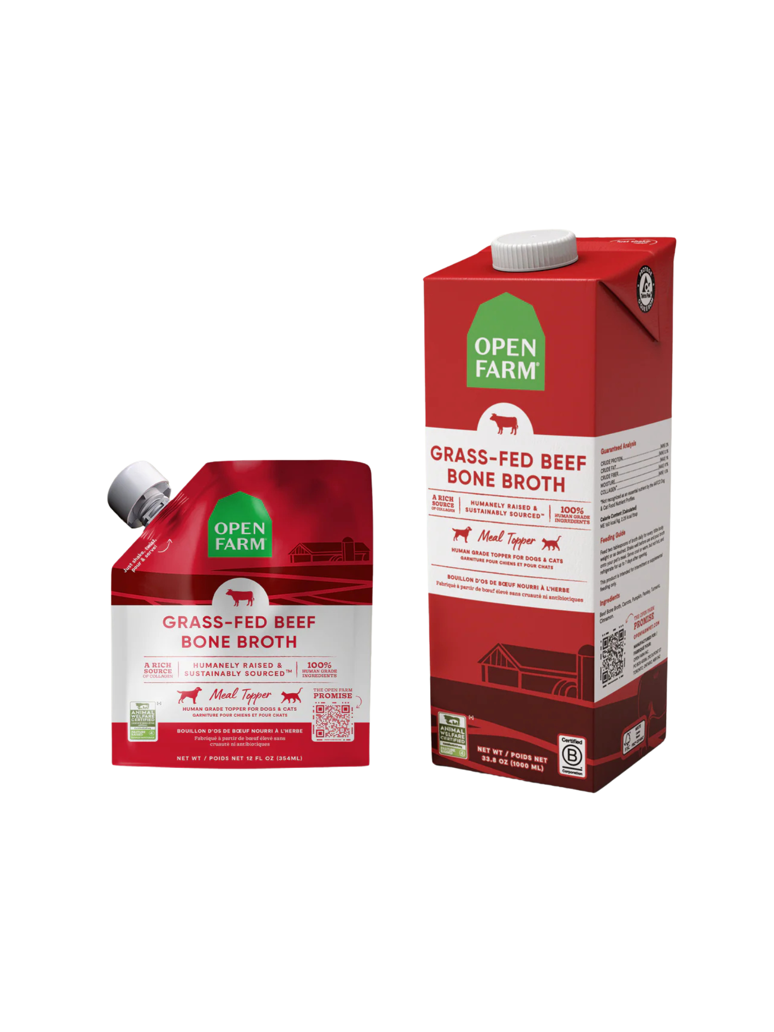 Openfarm - Bouillon D'Os 12Oz. Bêtes Gourmandes, boutique spécialisée alimentation, éducation et sports pour chien à Québec.