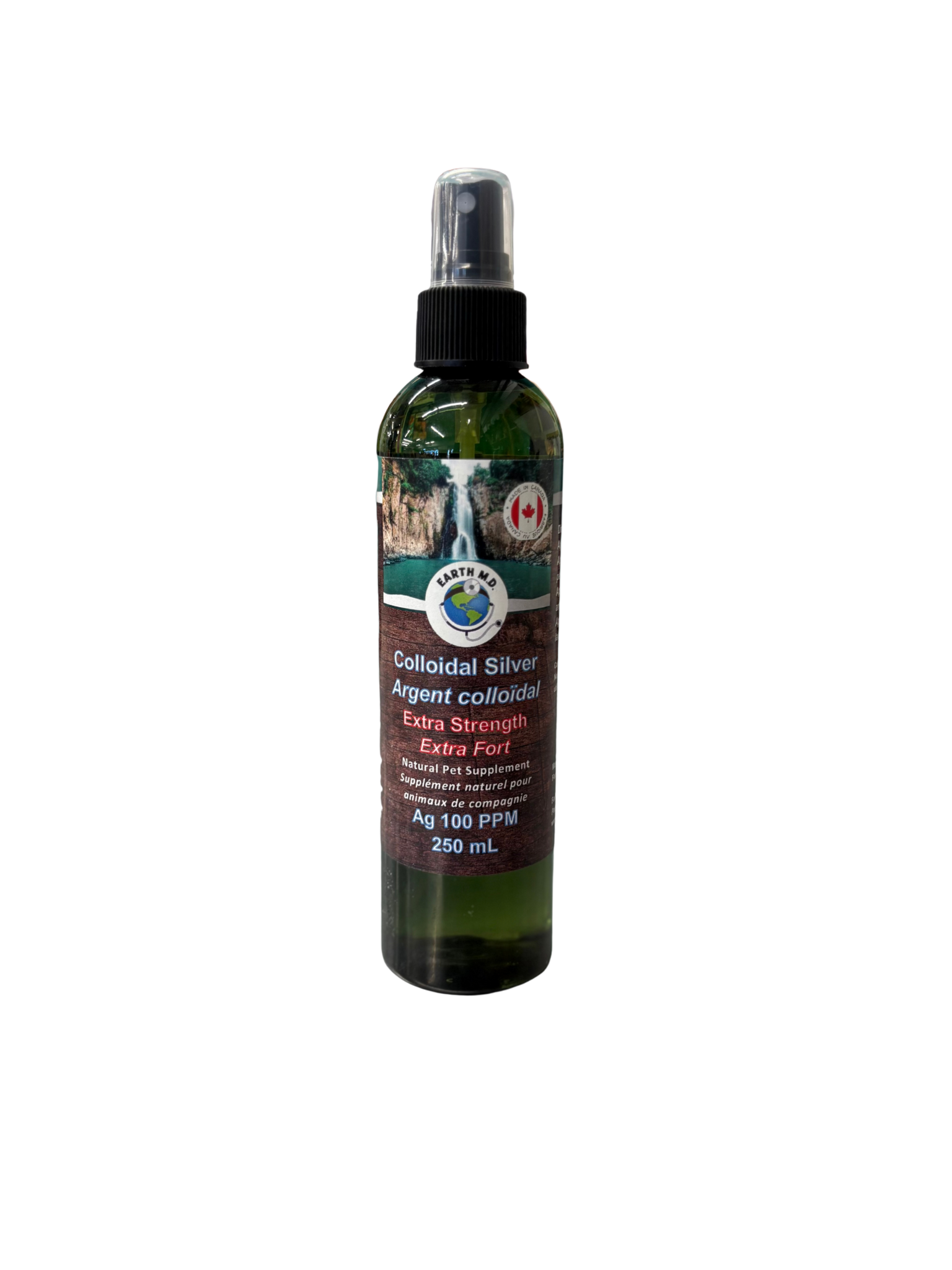 Earth Md - Argent Colloïdal Extra Fort. Bêtes Gourmandes, boutique spécialisée alimentation, éducation et sports pour chien à Québec.