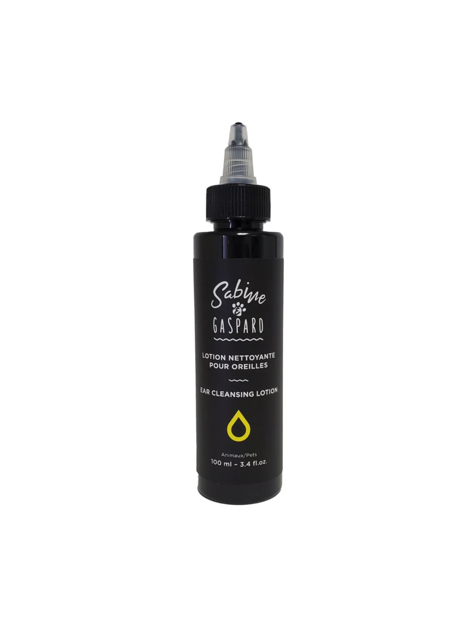 Sabine&Gaspard - Nettoyant Pour Les Oreilles 100ml. Bêtes Gourmandes, boutique spécialisée alimentation, éducation et sports pour chien à Québec.