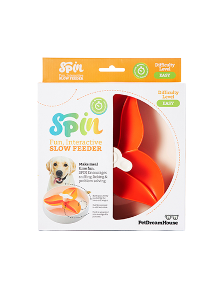Pdh - Bol Interactif Fleur Orange. Bêtes Gourmandes, spécialiste en nourriture et produits pour chien et chat en ligne et en magasin à Québec.