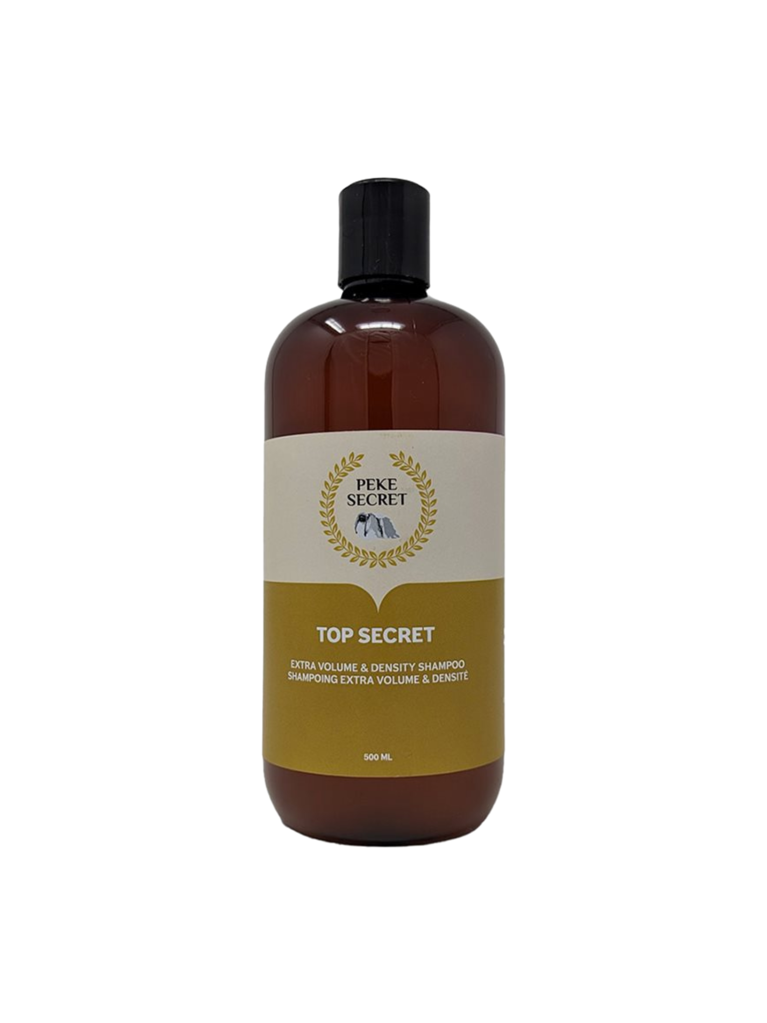 PEKE SECRET - Shampoing volume / densité top secret. Bêtes Gourmandes, boutique spécialisée alimentation, éducation et sports pour chiens à Québec.