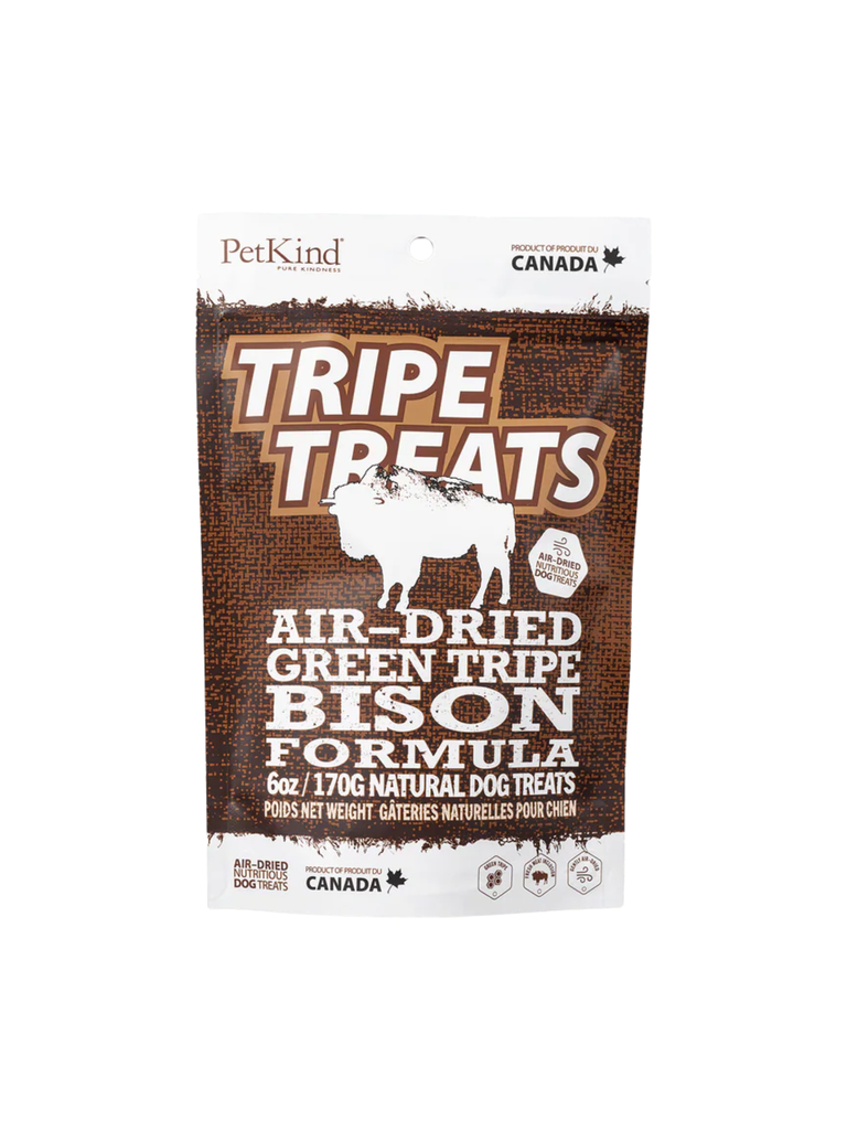 PETKIND - Gâterie tripe de bison. Bêtes Gourmandes, boutique spécialisée en alimentation, éducation et sports canins à Québec.