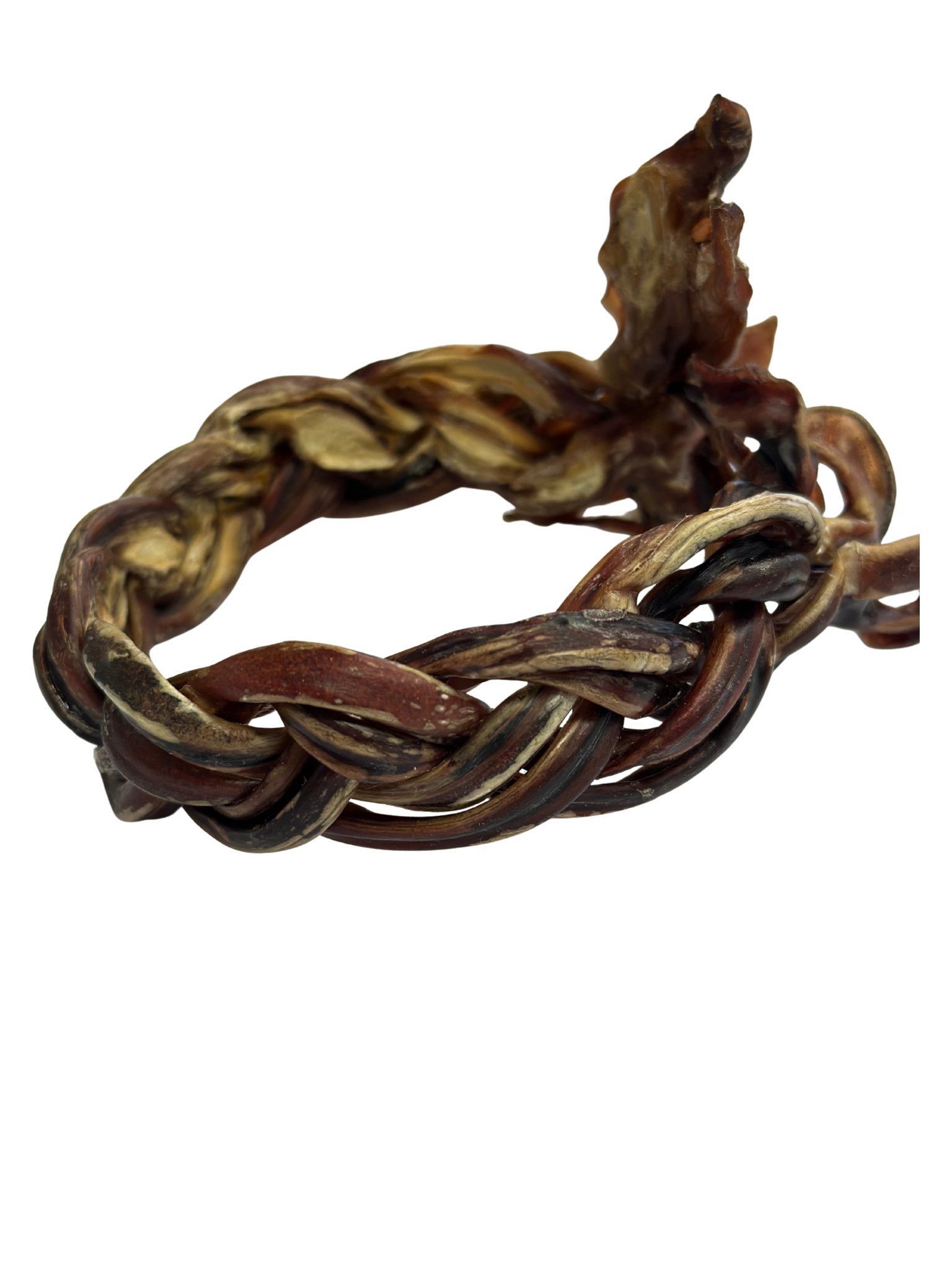 VRAC POUR CHIEN - Pizzle de porc anneau tressé. Bêtes Gourmandes, boutique spécialisée alimentation, éducation et sports pour chiens à Québec.