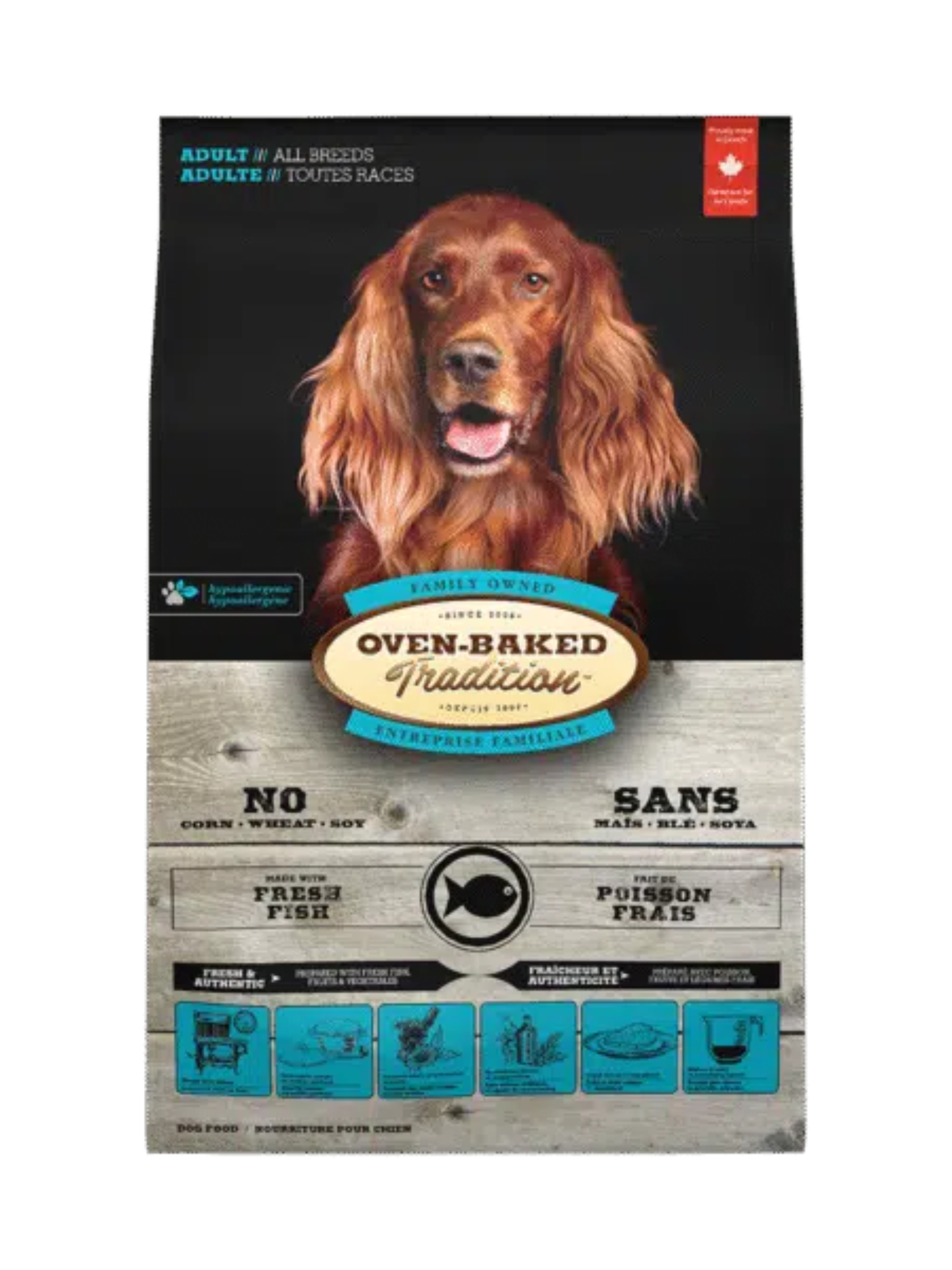 OBT - Nourriture pour chien avec grains au poisson