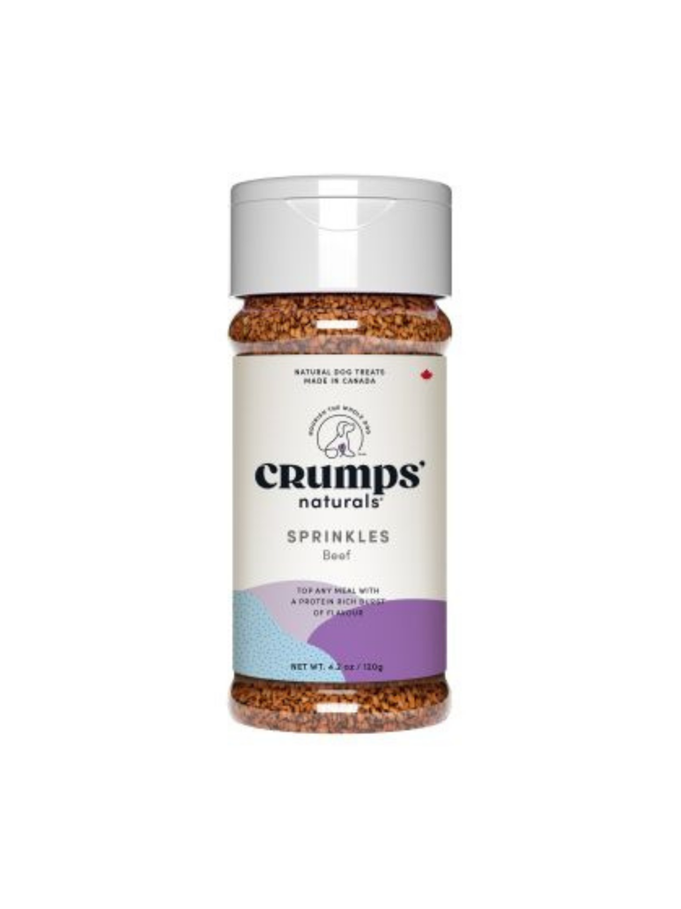 CRUMP'S - Flocon de foie de boeuf à saupoudrer. Bêtes Gourmandes, boutique spécialisée alimentation, éducation et sports pour chiens à Québec.