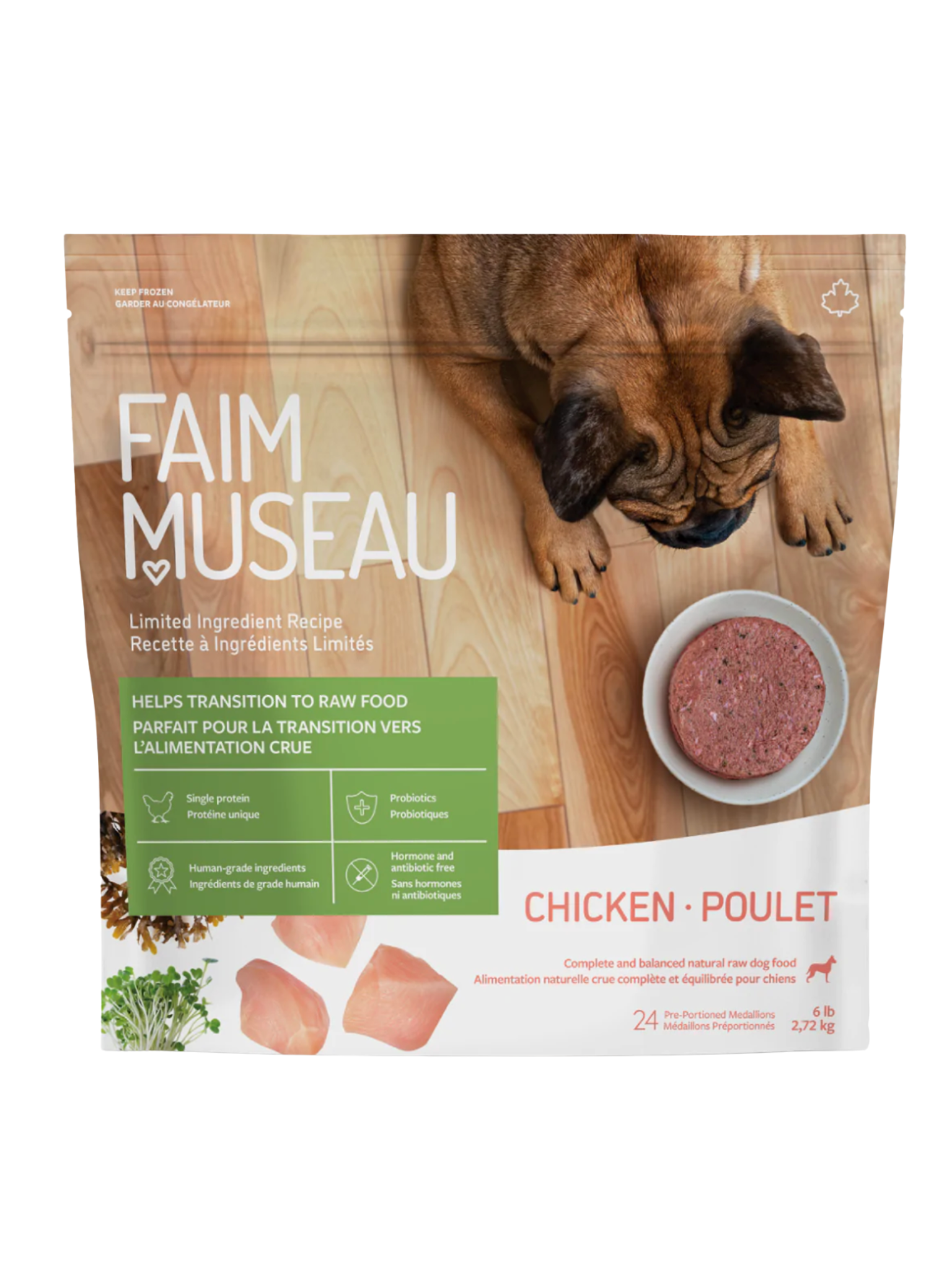 FAIM MUSEAU - Simplement poulet pour chien