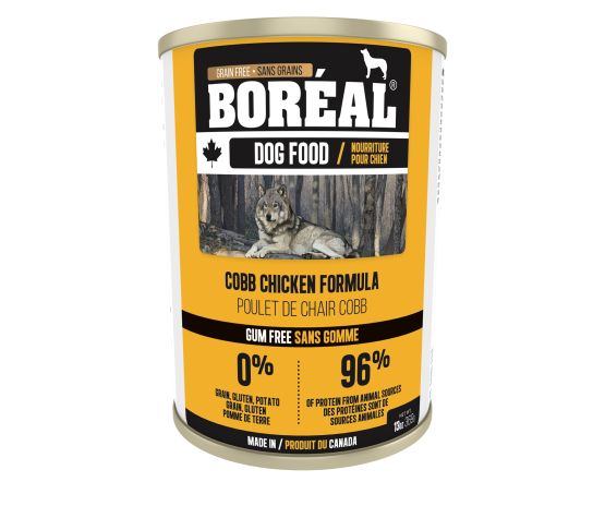 BORÉAL - Nourriture humide pour chien poulet cobb. Bêtes Gourmandes, boutique spécialisée alimentation, éducation et sports pour chiens à Québec.