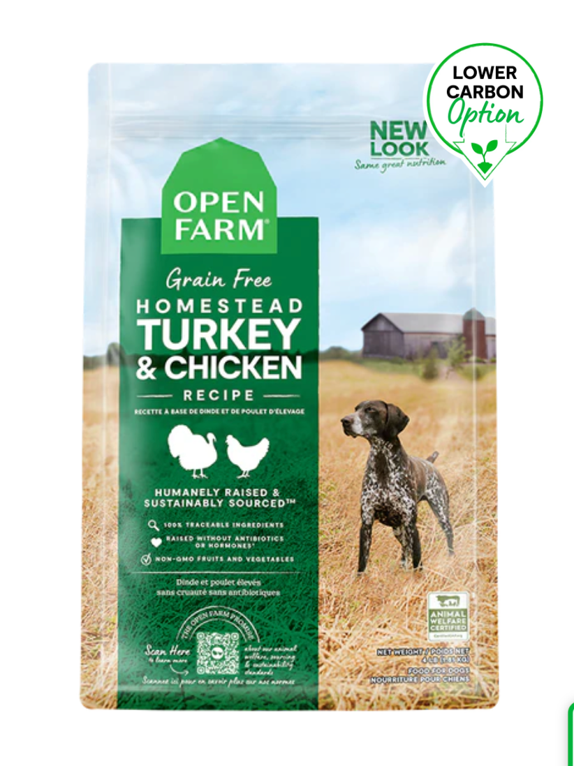 Openfarm - Recette à la dinde sans grains pour chien. Bêtes Gourmandes, spécialiste en nourriture et produits pour chien et chat en ligne et en magasin à Québec.