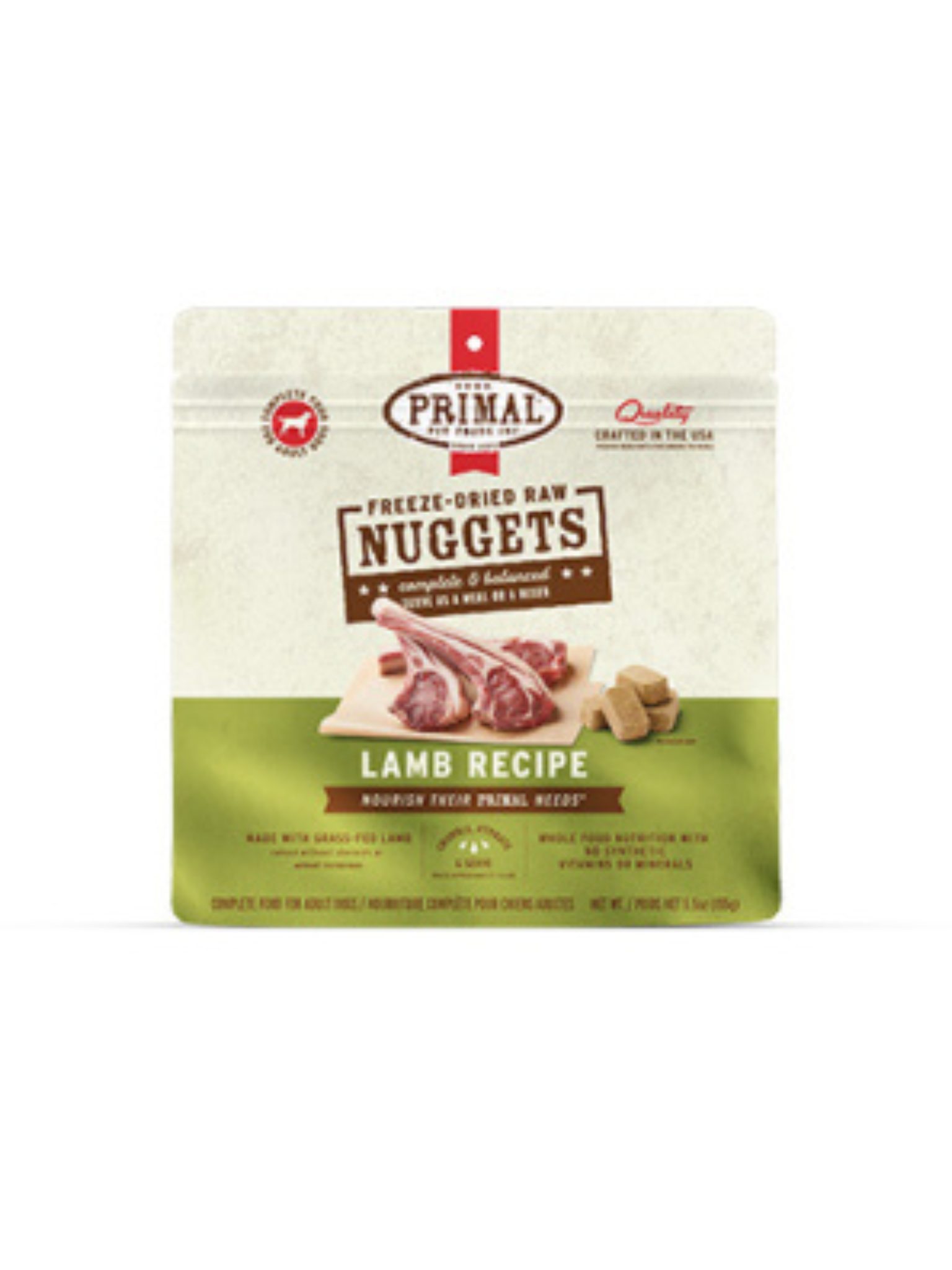 PRIMAL - Galettes lyophilisées à l'agneau pour chien 5.5oz