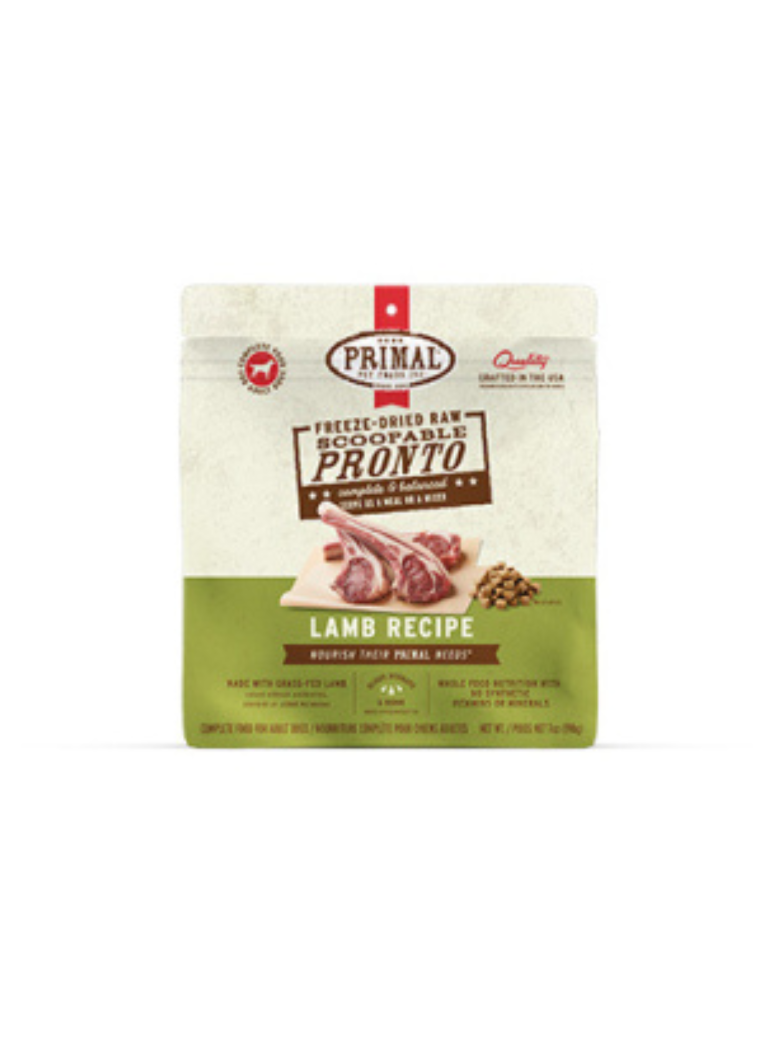 PRIMAL - Morceaux lyophilisés à l'agneau pour chien 7 oz