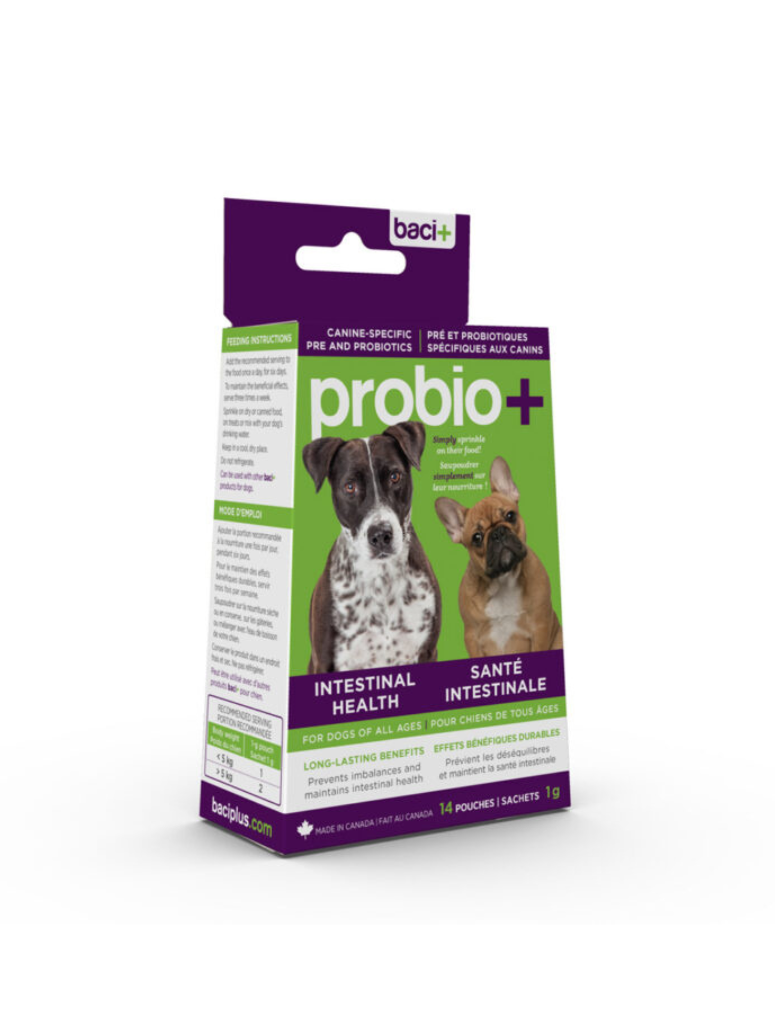 Baci+ - Probio+ Pour Chien. Bêtes Gourmandes, spécialiste en nourriture et produits pour chien et chat en ligne et en magasin à Québec.