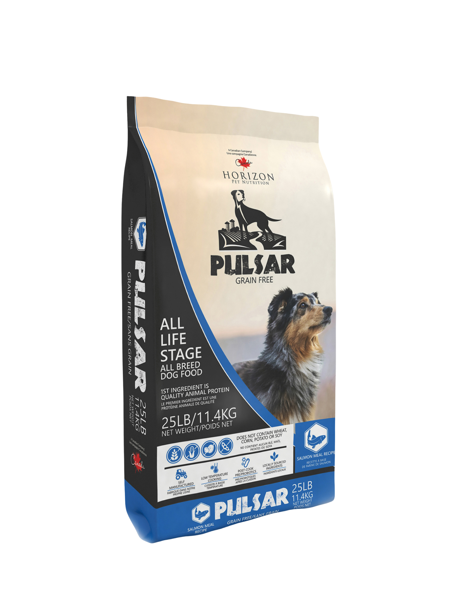 Horizon - Pulsar Sans Grains Saumon Chien. Bêtes Gourmandes, spécialiste en nourriture et produits pour chien et chat en ligne et en magasin à Québec.

