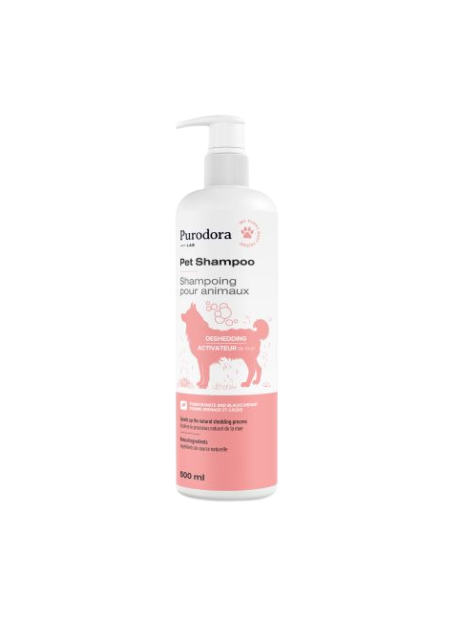 PURODORA - Shampoing activateur de mue pour chien 500ml