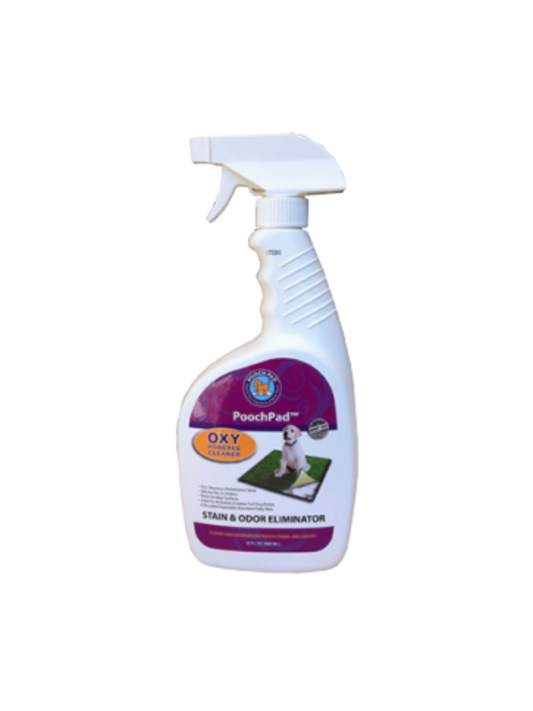 L'éliminateur de taches et d'odeurs PoochPad™ élimine efficacement les taches d'animaux, ainsi que d'autres taches domestiques. Élimine les odeurs d'animaux causées par l'urine de chien, l'urine de chat et les mouffettes.