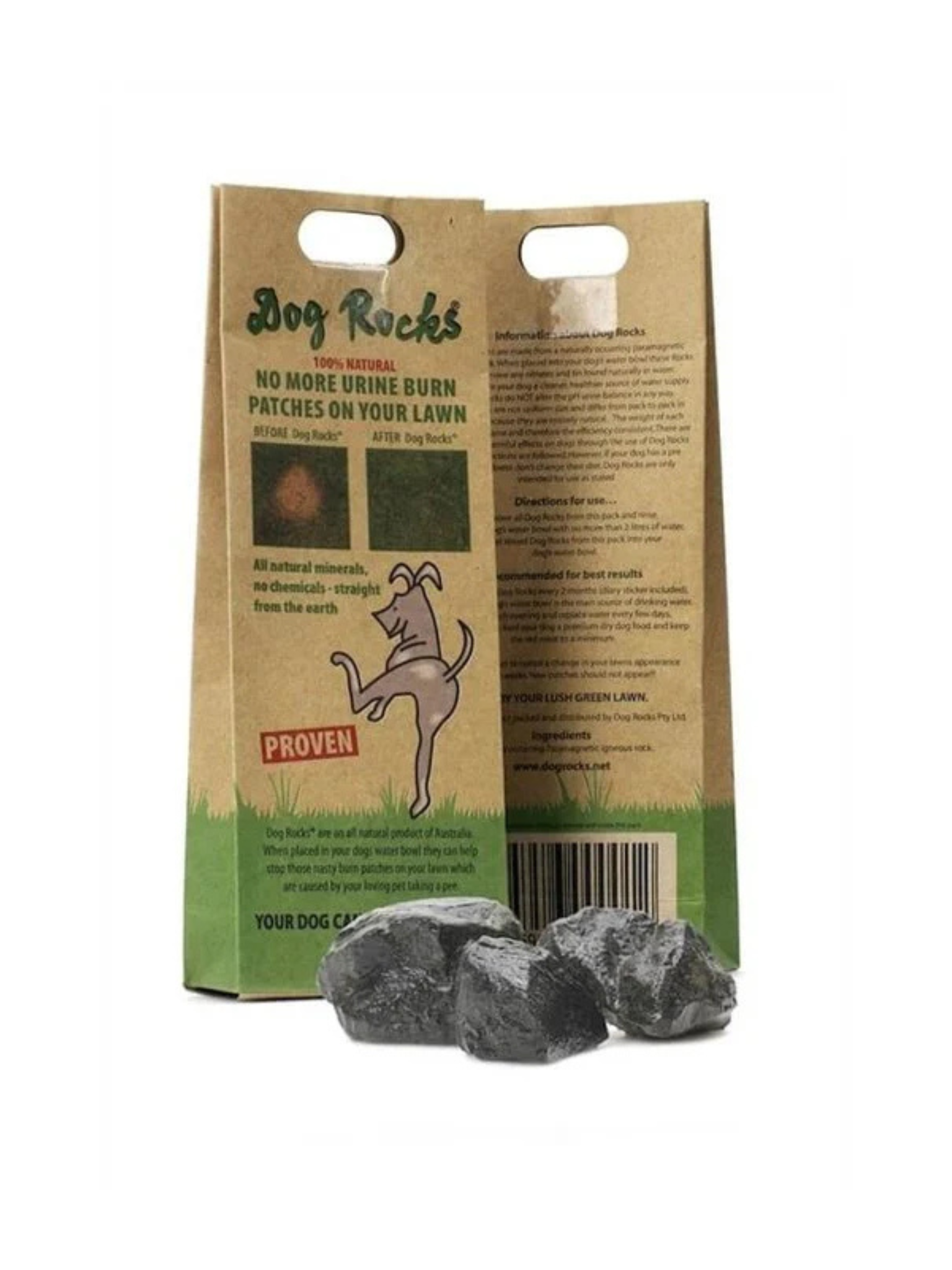 DOG ROCKS - Pierre naturelle anti-brûlure de gazon 200gm