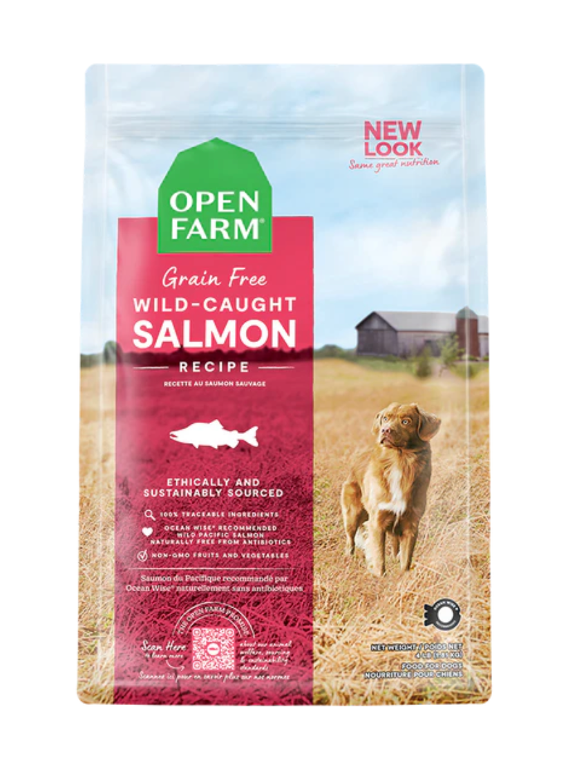 Openfarm - Recette au saumon sans grains pour chien. Bêtes Gourmandes, spécialiste en nourriture et produits pour chien et chat en ligne et en magasin à Québec.