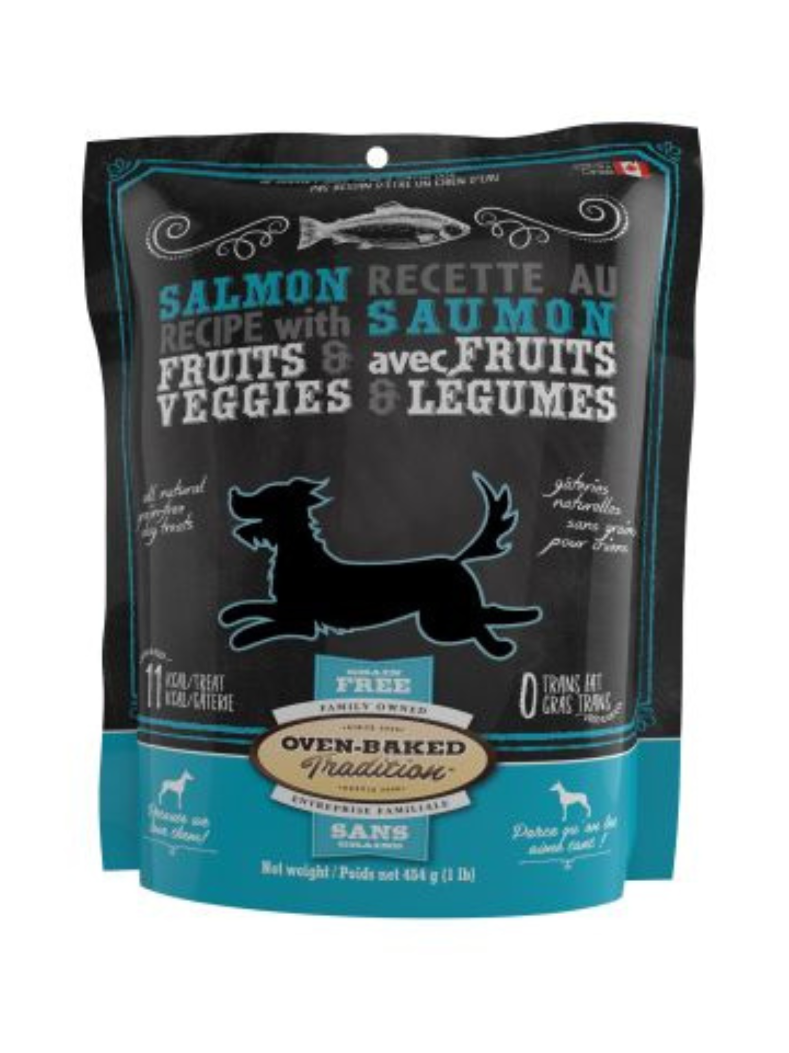 Gâteries oven baked sans grains saumon. Bêtes Gourmandes, boutique spécialisée chien et chat à Québec.