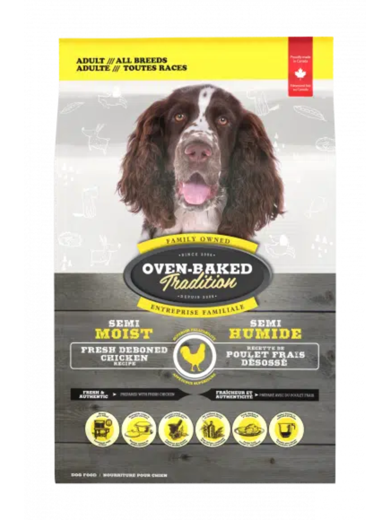 OBT - Nourriture pour chien semi-humide avec grains au poulet
