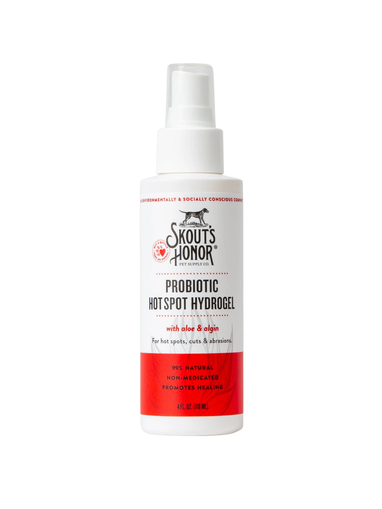 SKOUT'S HONOR - Gel pour hotspot avec probiotique 4oz. Bêtes Gourmandes, boutique spécialisée alimentation, éducation et sports pour chiens à Québec.