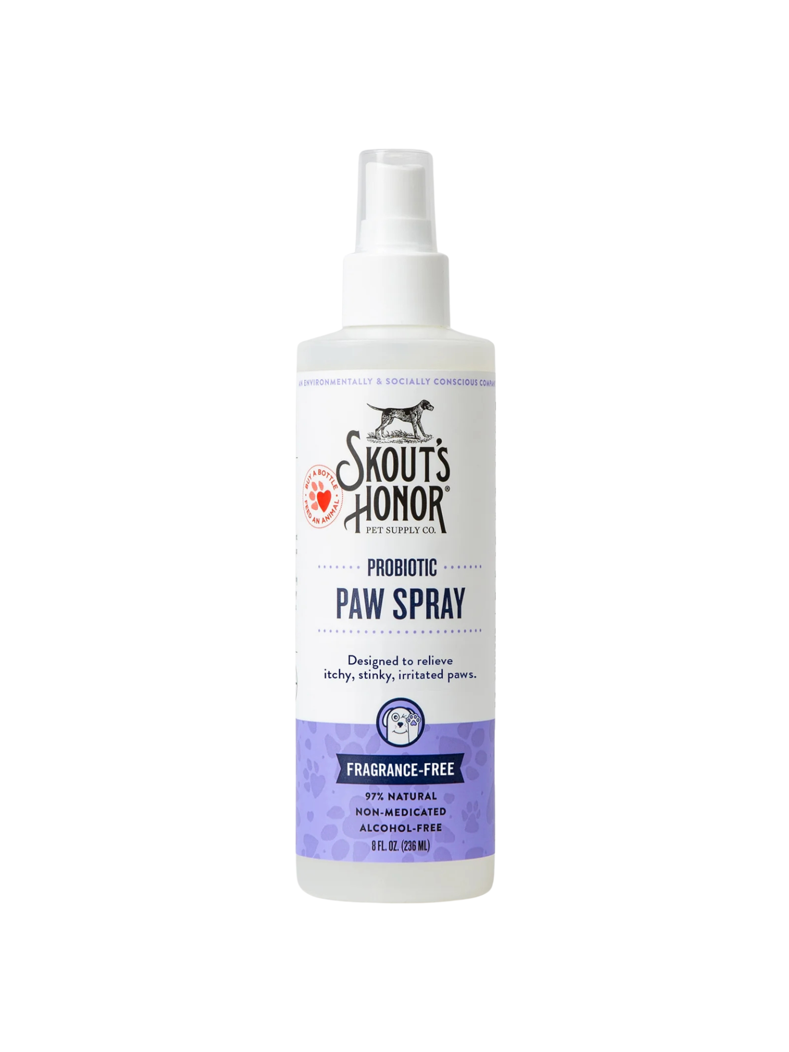 SKOUT'S HONOR - Vaporisateur pour coussinets avec probiotique 8oz. Bêtes Gourmandes, boutique spécialisée alimentation, éducation et sports pour chiens à Québec.