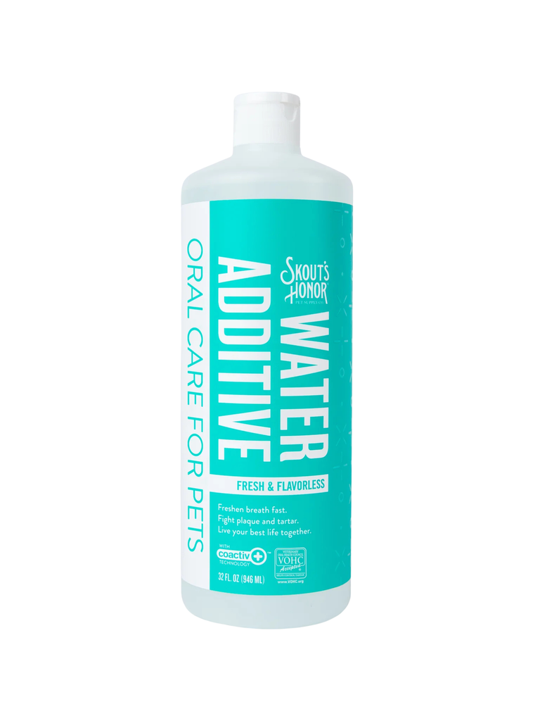 SKOUT'S HONOR - Additif pour l'haleine 32oz. Bêtes Gourmandes, boutique spécialisée alimentation, éducation et sports pour chiens à Québec.