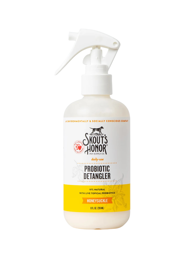SKOUT'S HONOR - Démêlant pour chien avec probiotique 8oz. Bêtes Gourmandes, boutique spécialisée alimentation, éducation et sports pour chiens à Québec.