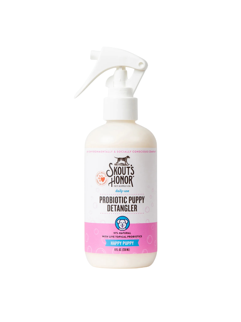 SKOUT'S HONOR - Démêlant pour chien avec probiotique 8oz. Bêtes Gourmandes, boutique spécialisée alimentation, éducation et sports pour chiens à Québec.