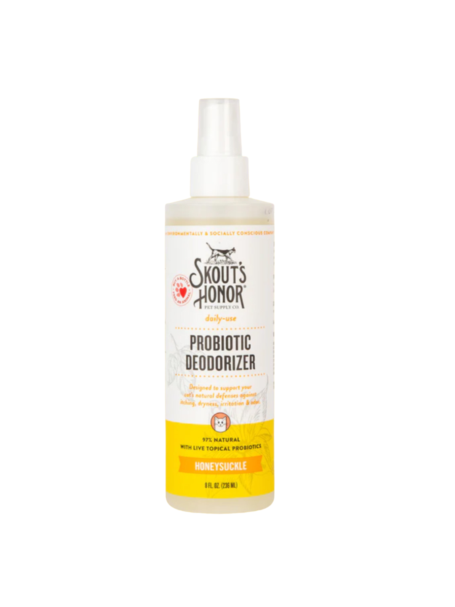 SKOUT'S HONOR - Désodorisant avec probiotique 8oz. Bêtes Gourmandes, boutique spécialisée alimentation, éducation et sports pour chiens à Québec.