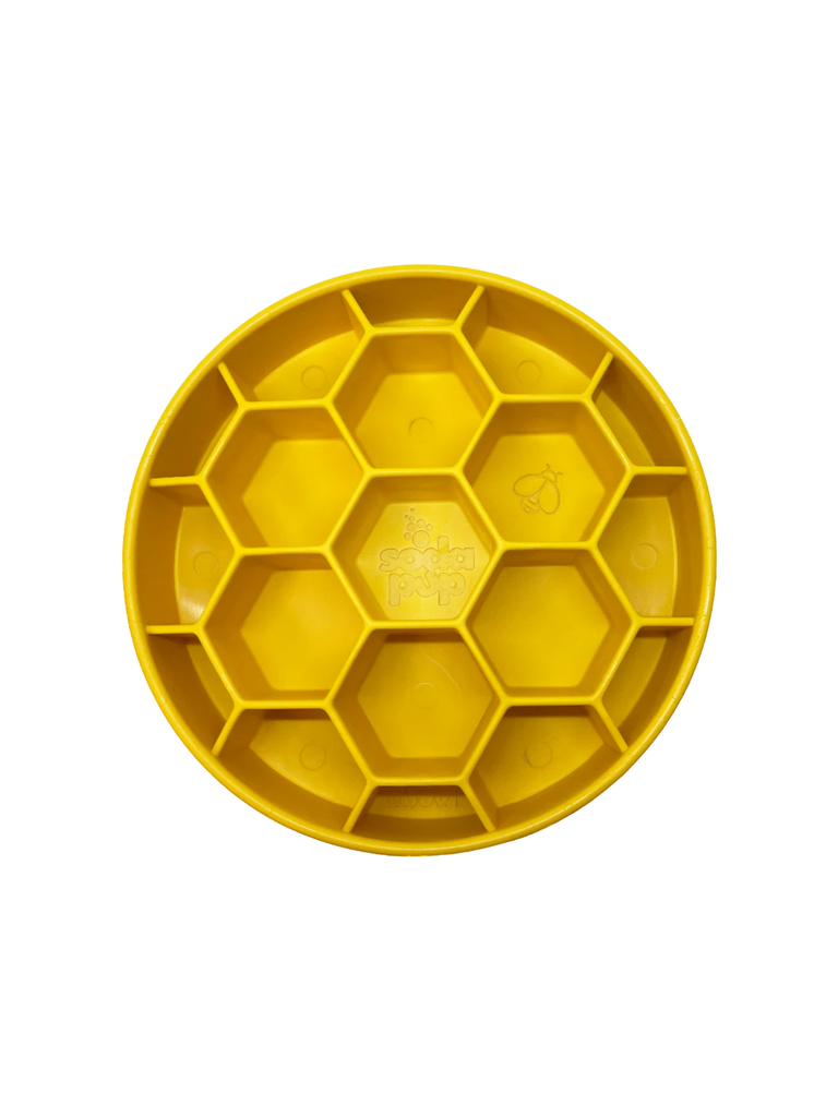 SODAPUP - Bol interactif nid d'abeille. Bêtes Gourmandes, boutique spécialisée alimentation, éducation et sports pour chiens à Québec.
